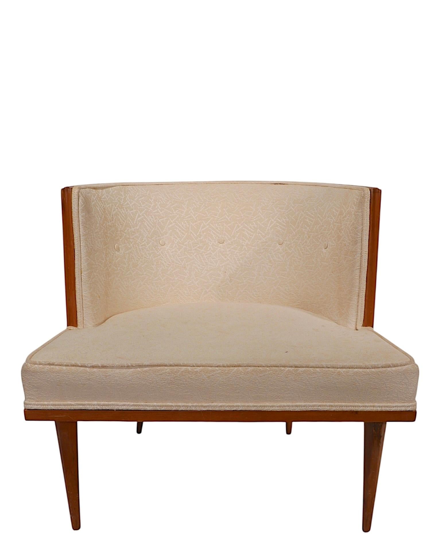 Mid-Century Modern Pr. Mid Century Hollywood Regency Tub Chairs possibly Laverne Robsjohn Gibbings For Sale