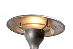 Pr. Mid Century Industrial Saucer Shade Flex Arm Sconces by the Artistic Lamp Co