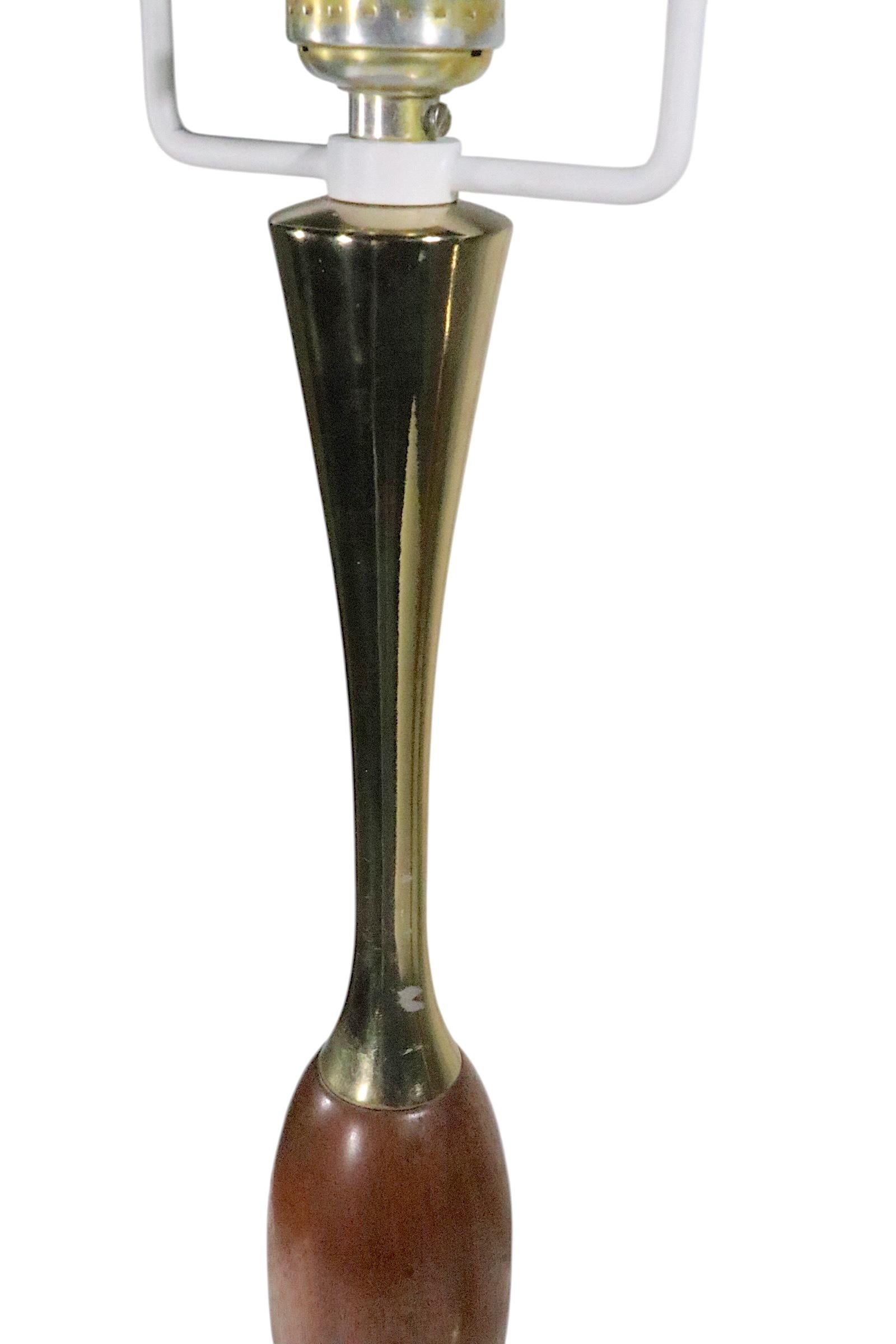 Pr. Mid Century Laurel Table Lamps en vente 4