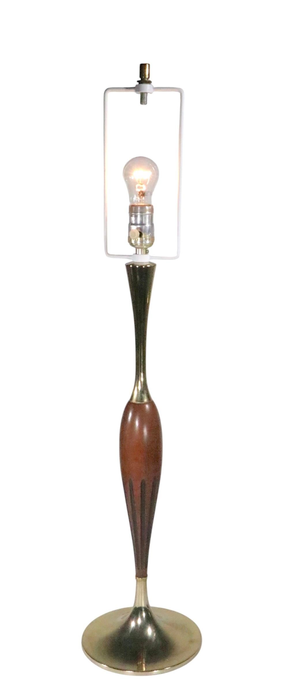 Pr. Mid Century Laurel Table Lamps en vente 6