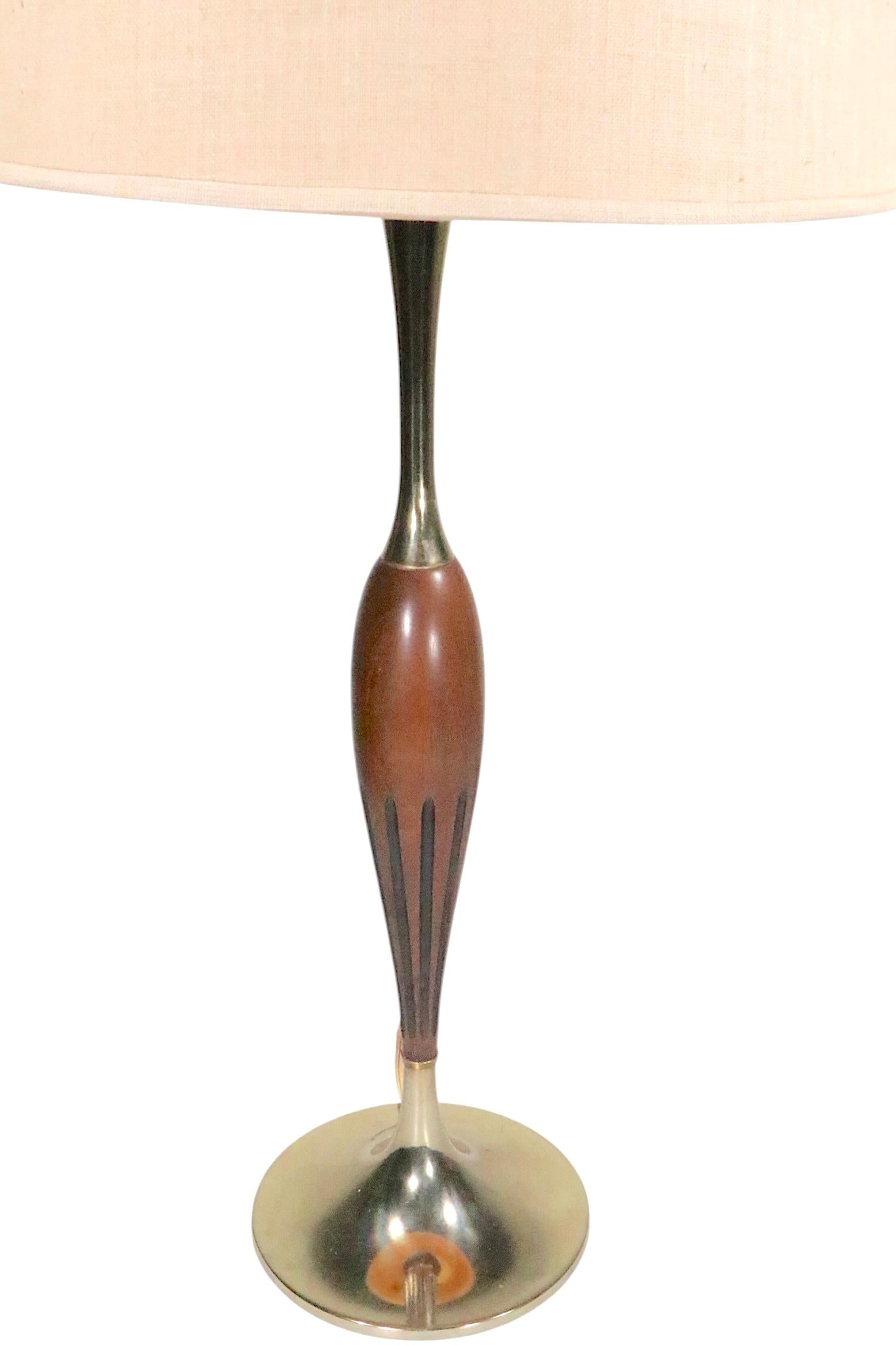 Pr. Mid Century Laurel Table Lamps en vente 7