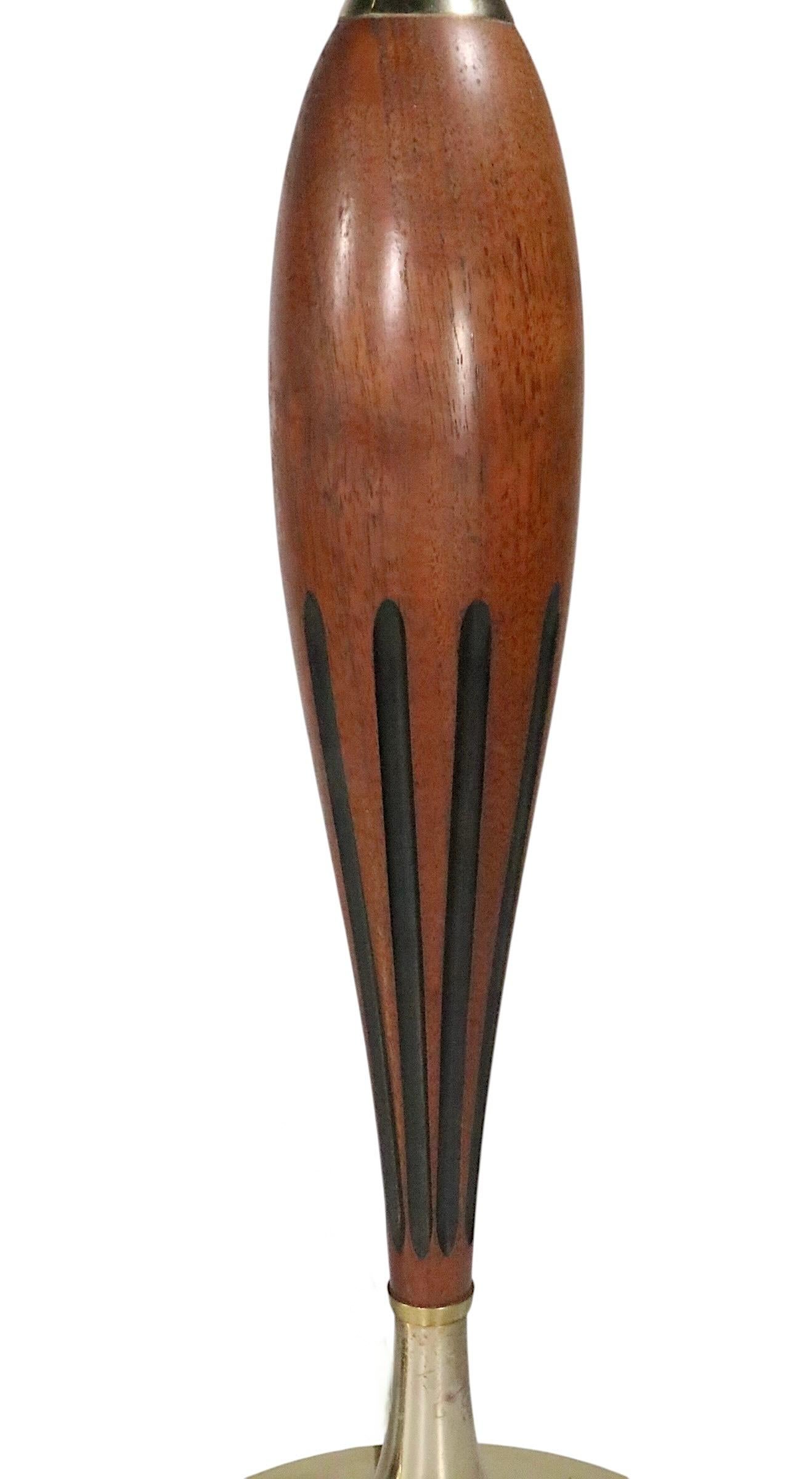 20ième siècle Pr. Mid Century Laurel Table Lamps en vente