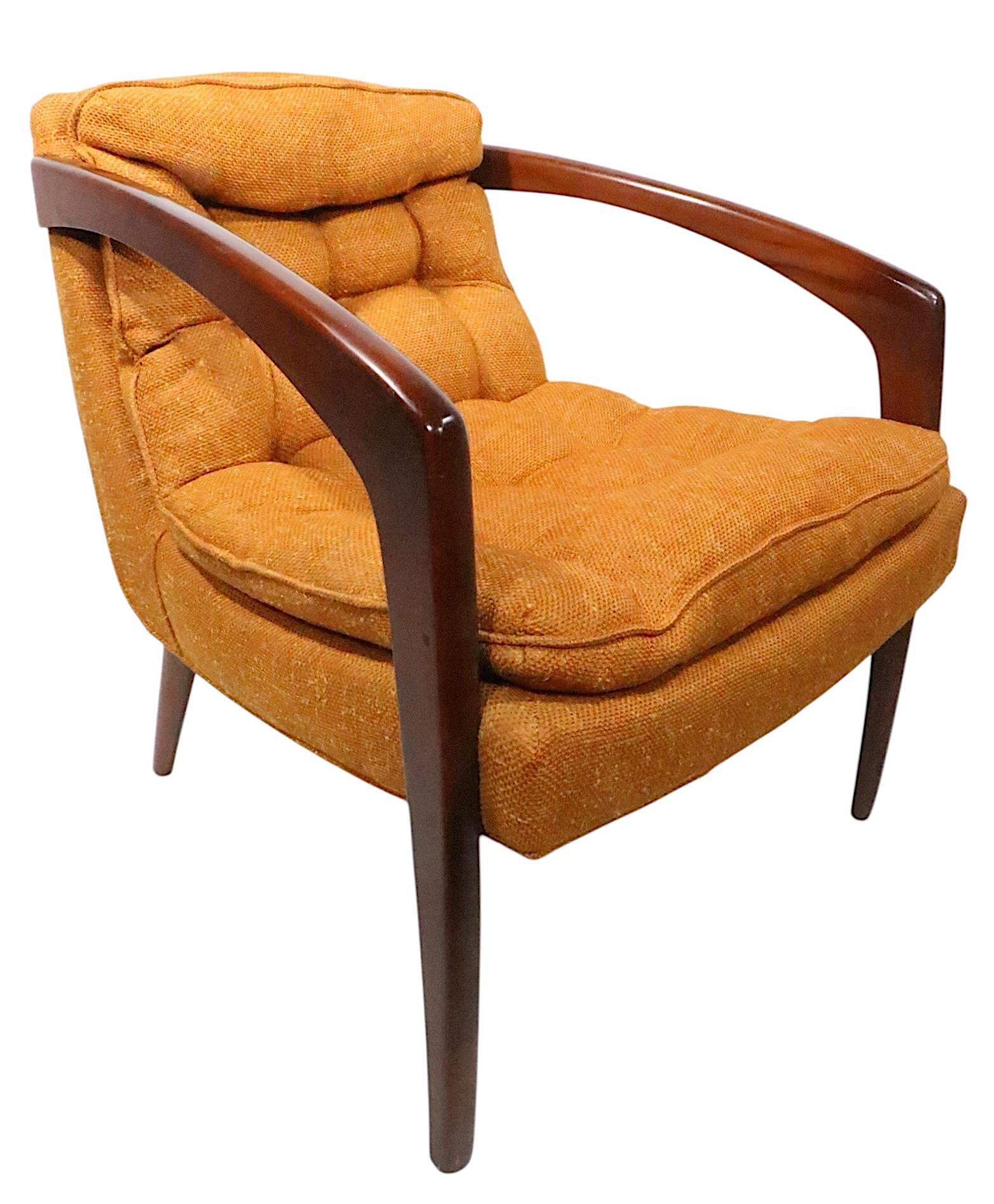 Pr. Mid Century Lounge Stühle att. zu R. Huber c 1960's im Zustand „Gut“ im Angebot in New York, NY