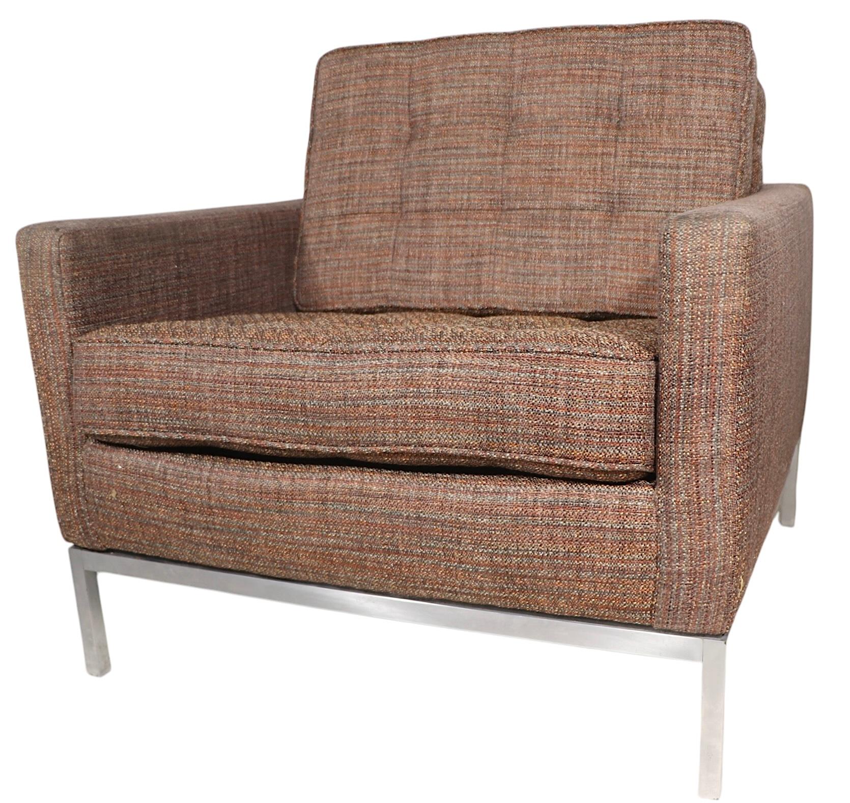 20th Century Pr. Mid Century Lounge Chairs designed by Florence Knoll for Knoll International For Sale