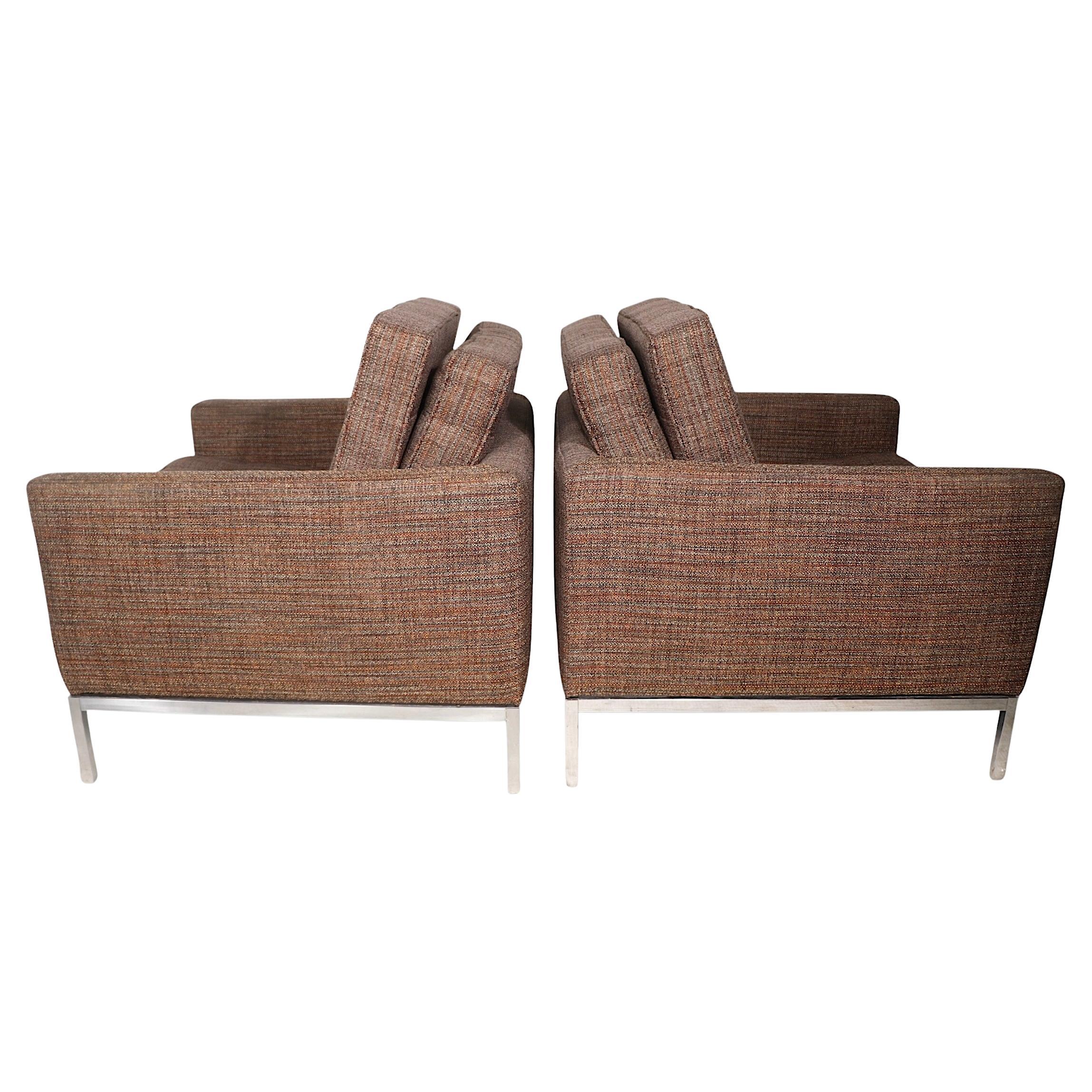 Pr. Mid Century Lounge Chairs designed by Florence Knoll for Knoll International