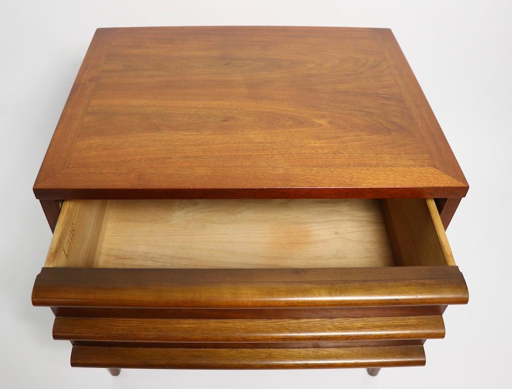 Pair of Midcentury Nightstands Rhythm by Lane Furniture In Good Condition In New York, NY