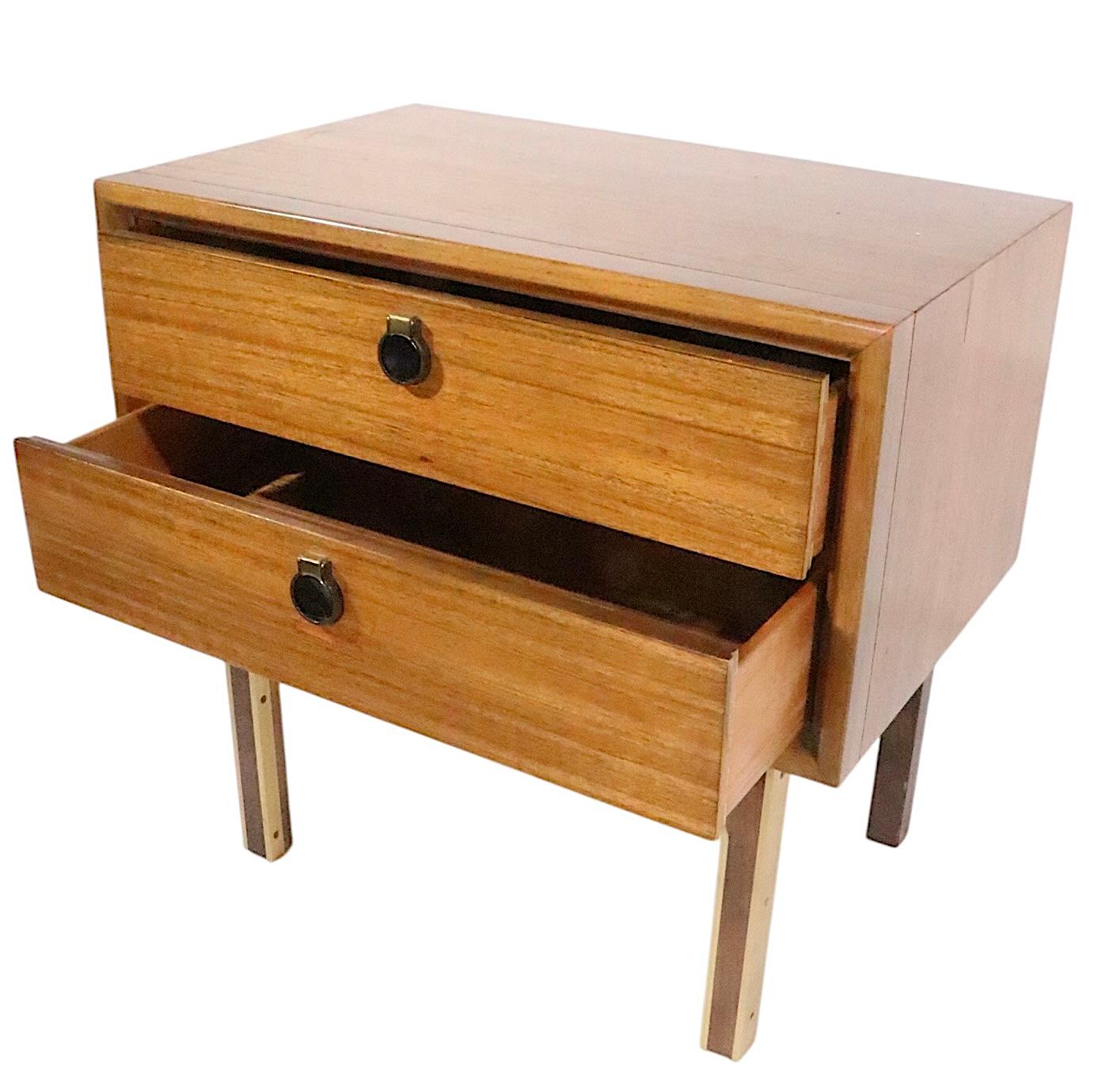 Pr. Mid Century Night Tables For Sale 3