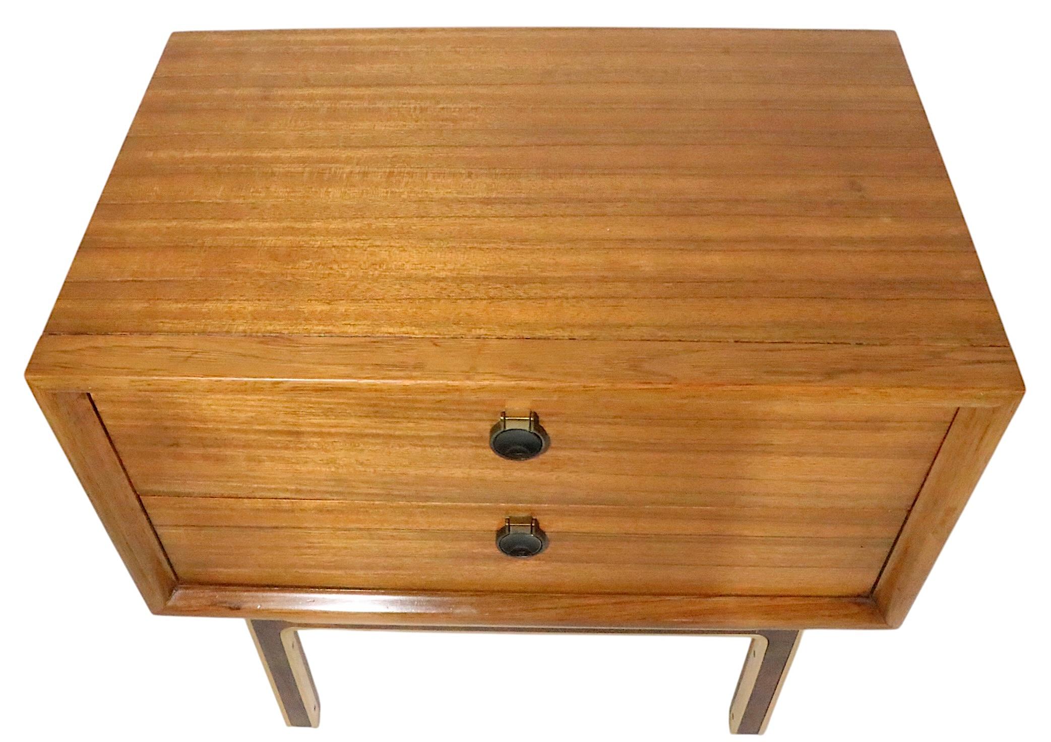 Pr. Mid Century Night Tables For Sale 6