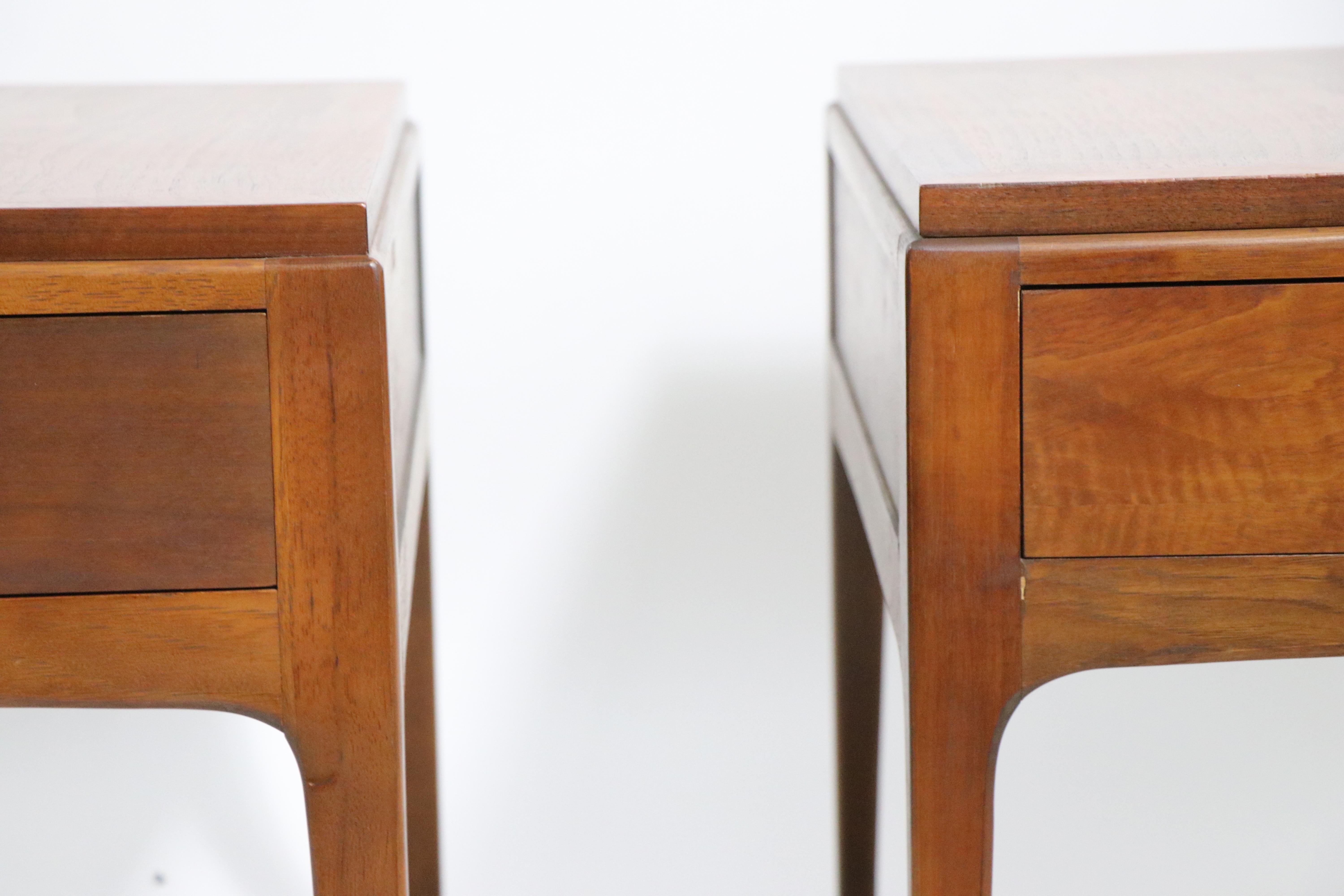 Pr. Mid-Century One Drawer End Tables, Night Stands by Lane 2