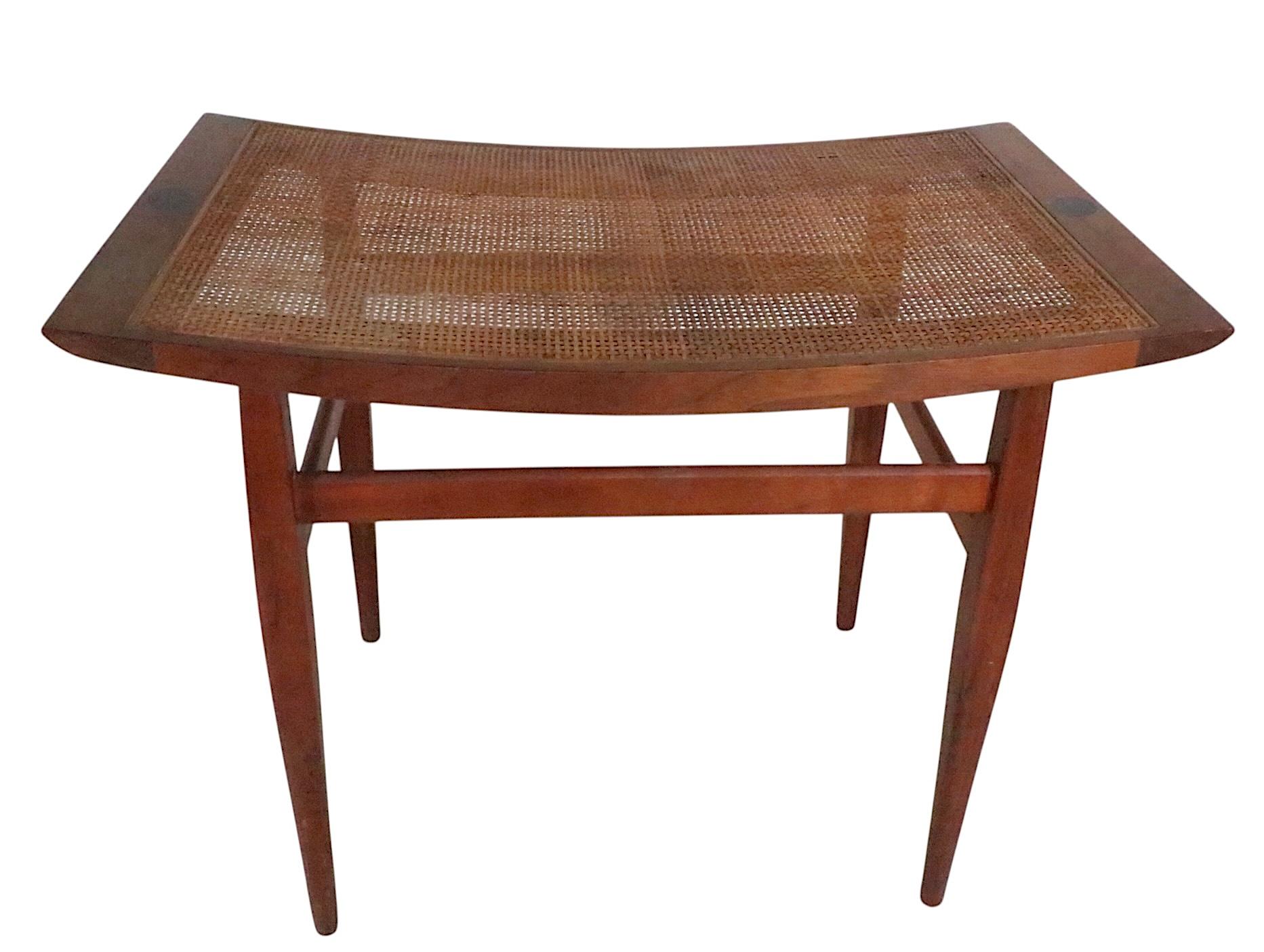 Pr. Mid Century Stools Benches Designed by Kipp Stewart Declaration for Drexel im Angebot 4