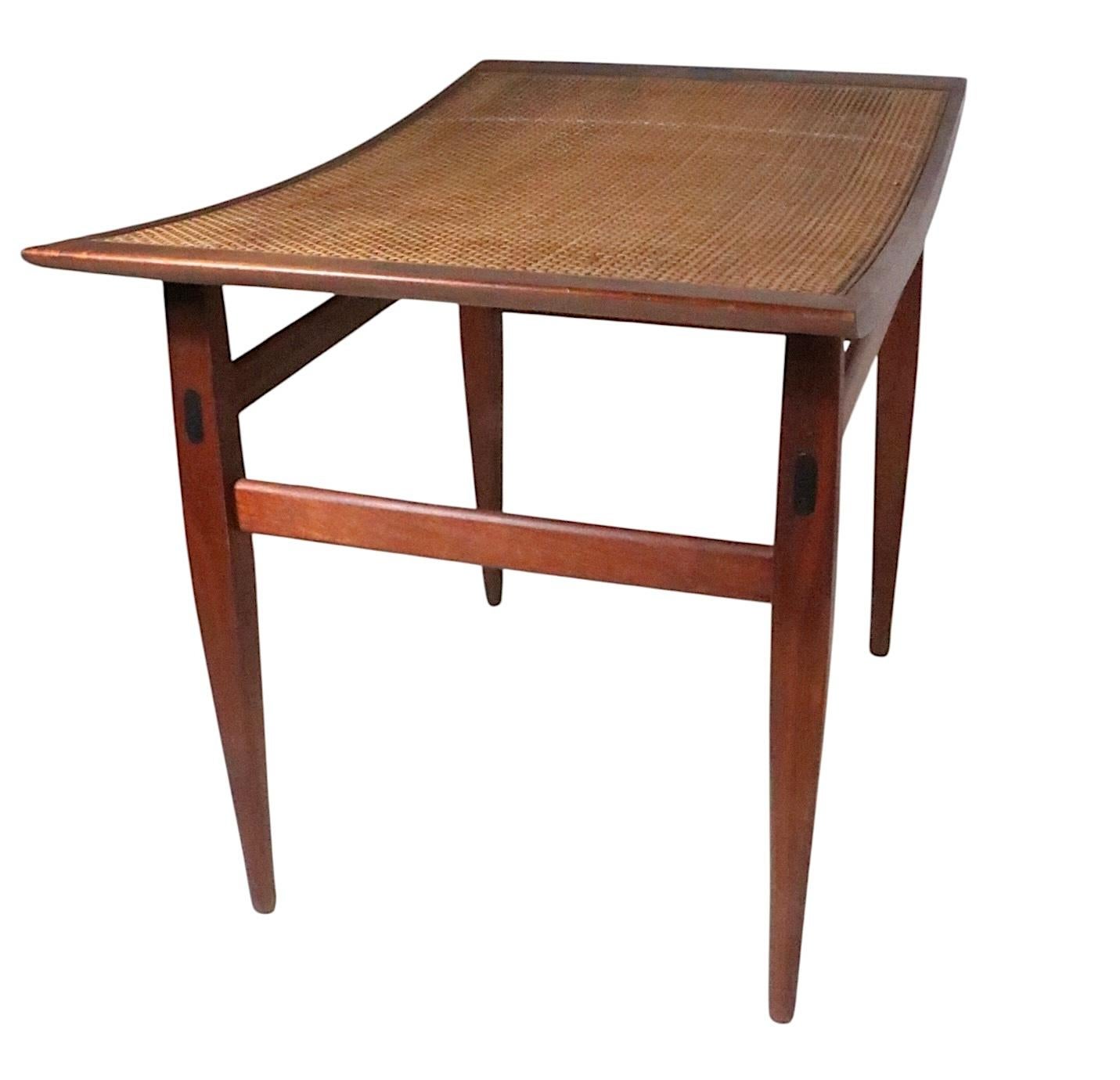 Pr. Mid Century Stools Benches Designed by Kipp Stewart Declaration for Drexel im Angebot 8