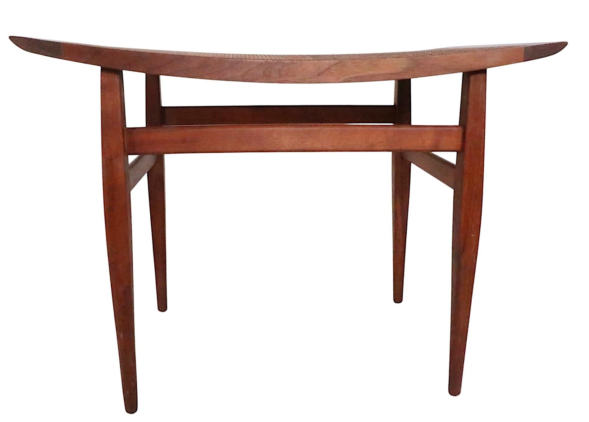 Pr. Mid Century Stools Benches Designed by Kipp Stewart Declaration for Drexel im Angebot 1