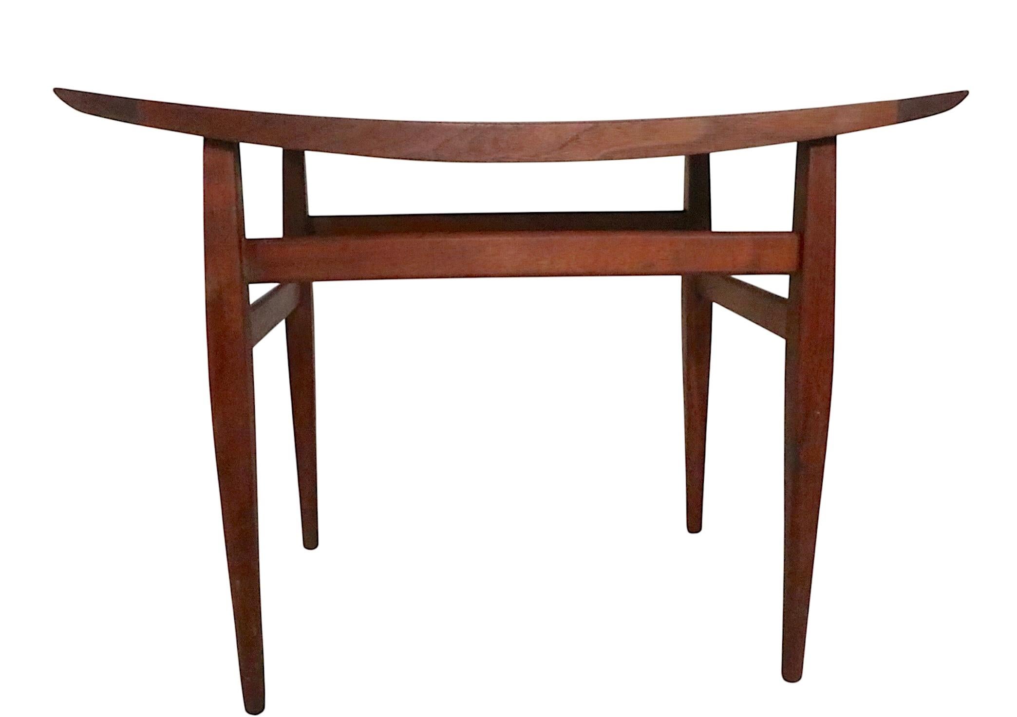Pr. Mid Century Stools Benches Designed by Kipp Stewart Declaration for Drexel im Angebot 2