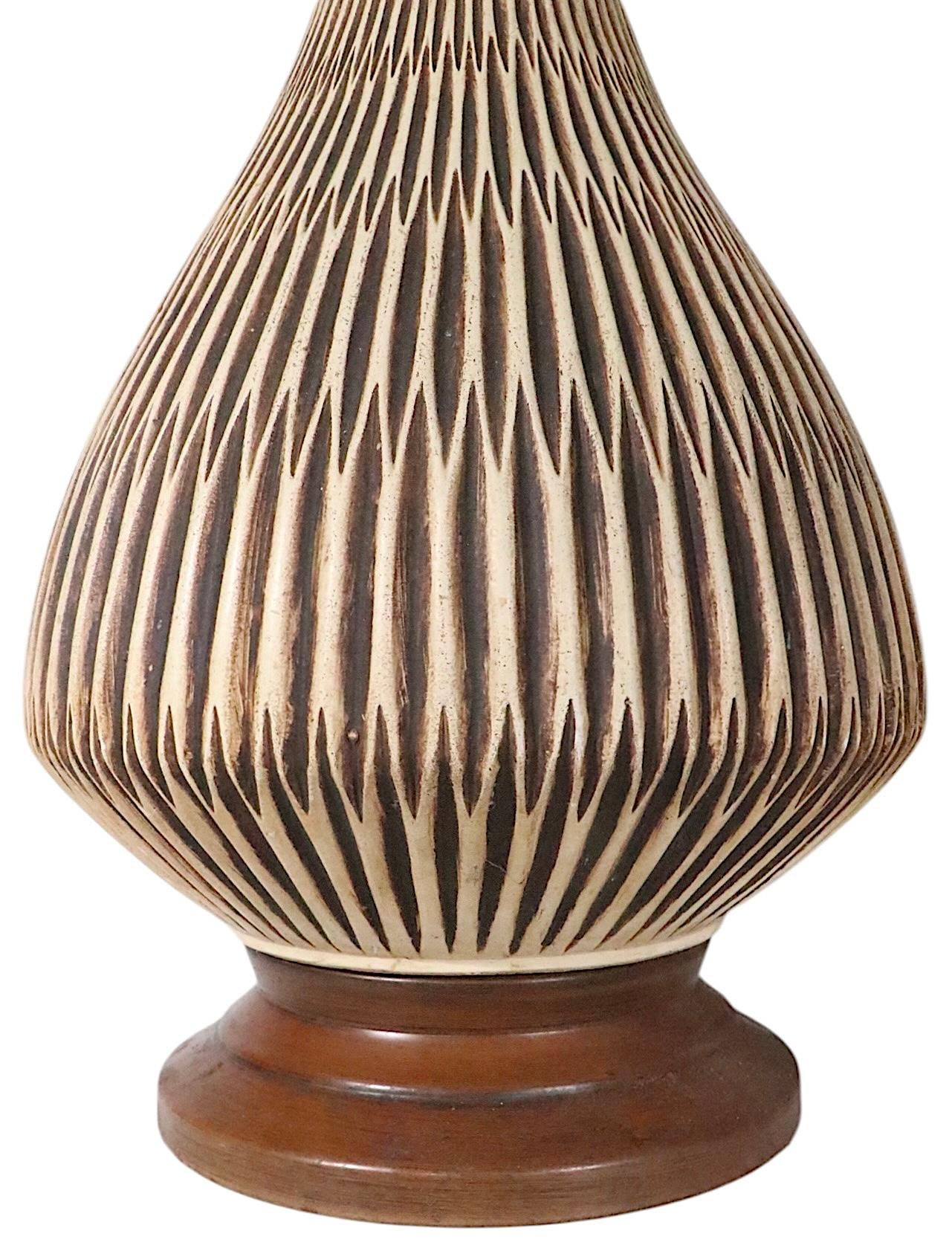Pr. Mid Century Table Lamps by the Fortune Lamp Co. 1961 9
