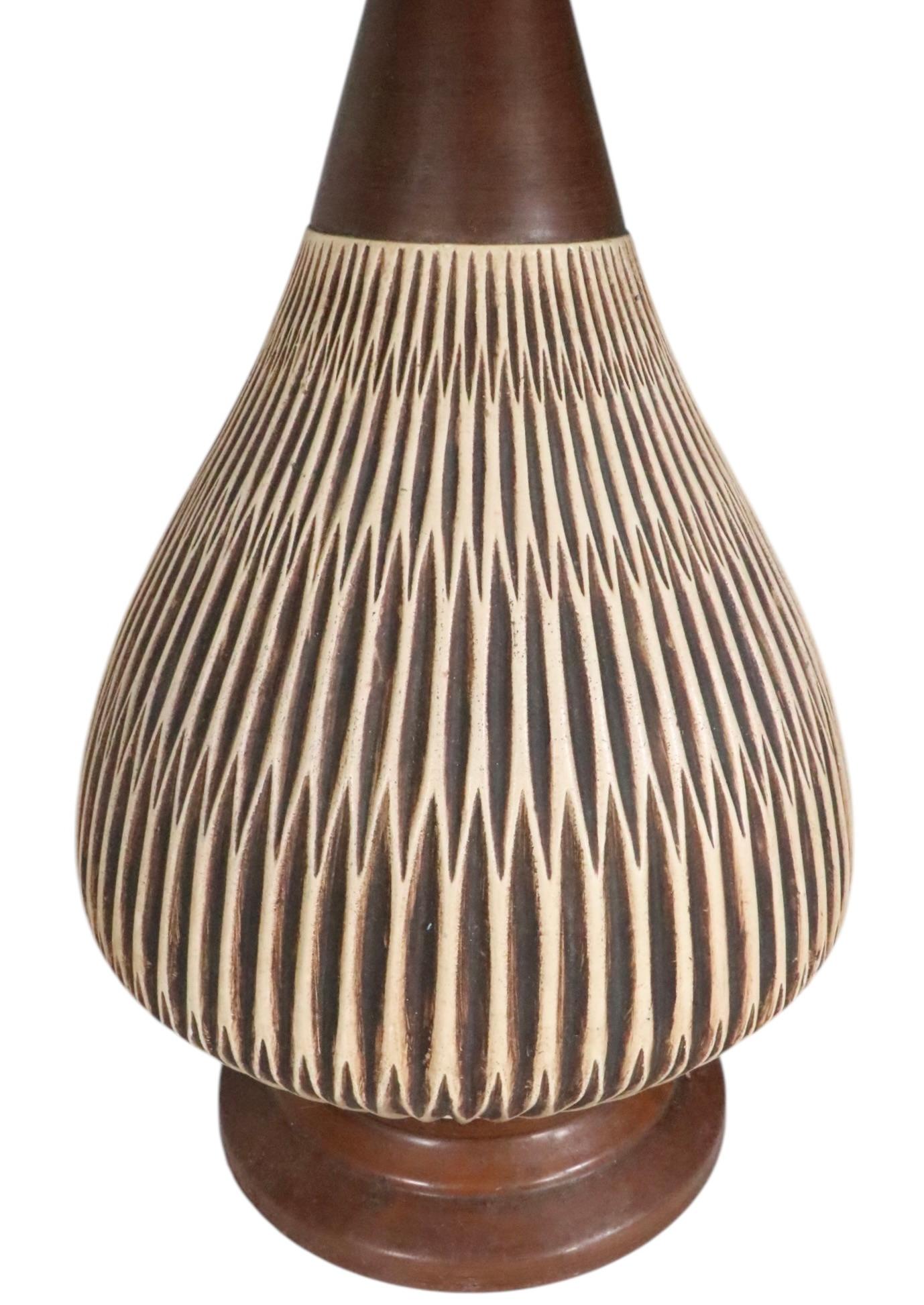 Pr. Mid Century Table Lamps by the Fortune Lamp Co. 1961 12
