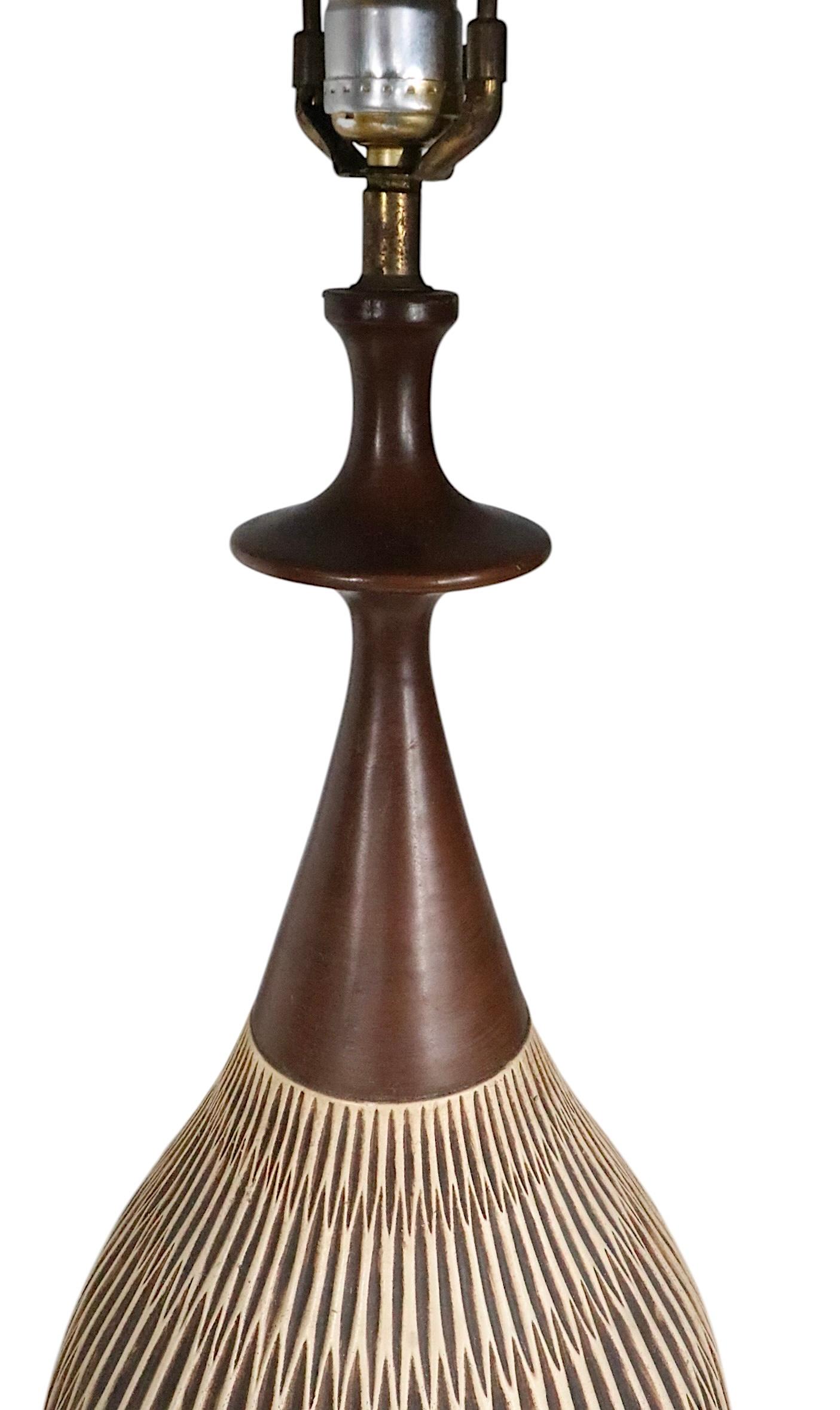 Pr. Mid Century Table Lamps by the Fortune Lamp Co. 1961 1