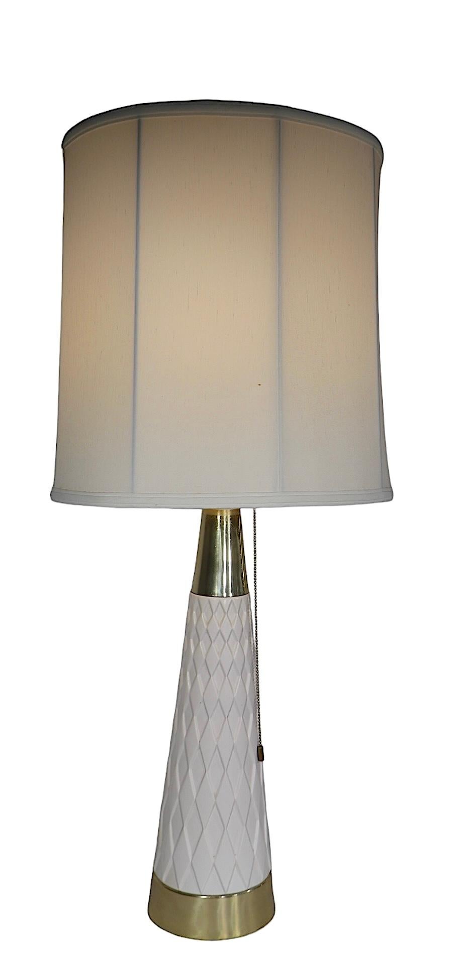 Pr. Mid Century Table Lamps designed by Gerald Thurston for Lightolier c 1950/60 For Sale 1