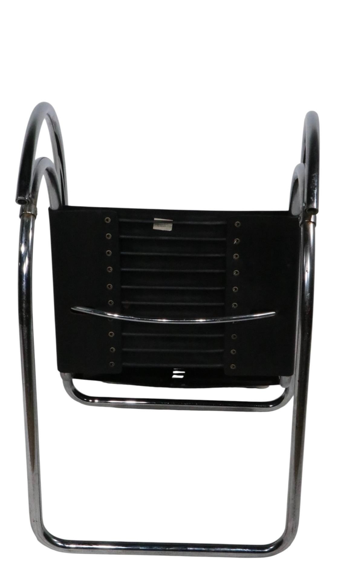 Pr. Mr. Chairs designed by Mies Van Der Rohe made by32.5  Palazetti For Sale 2