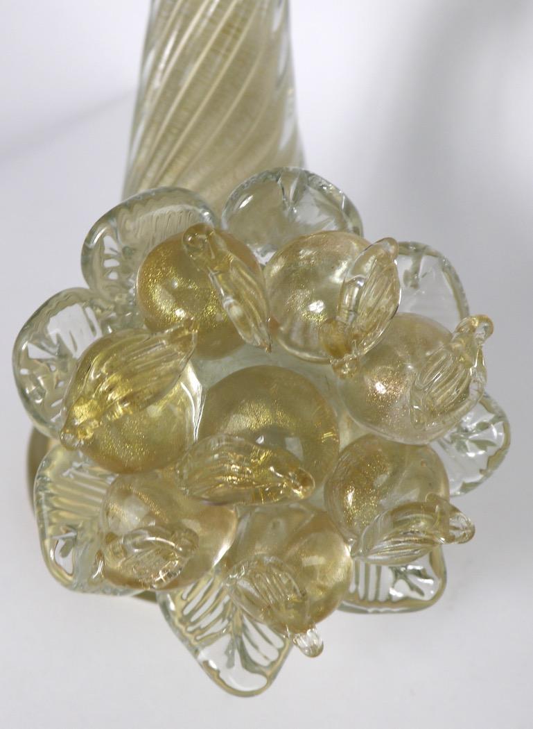 Pair of Murano Glass Cornucopia by Barovier and Toso For Sale 2