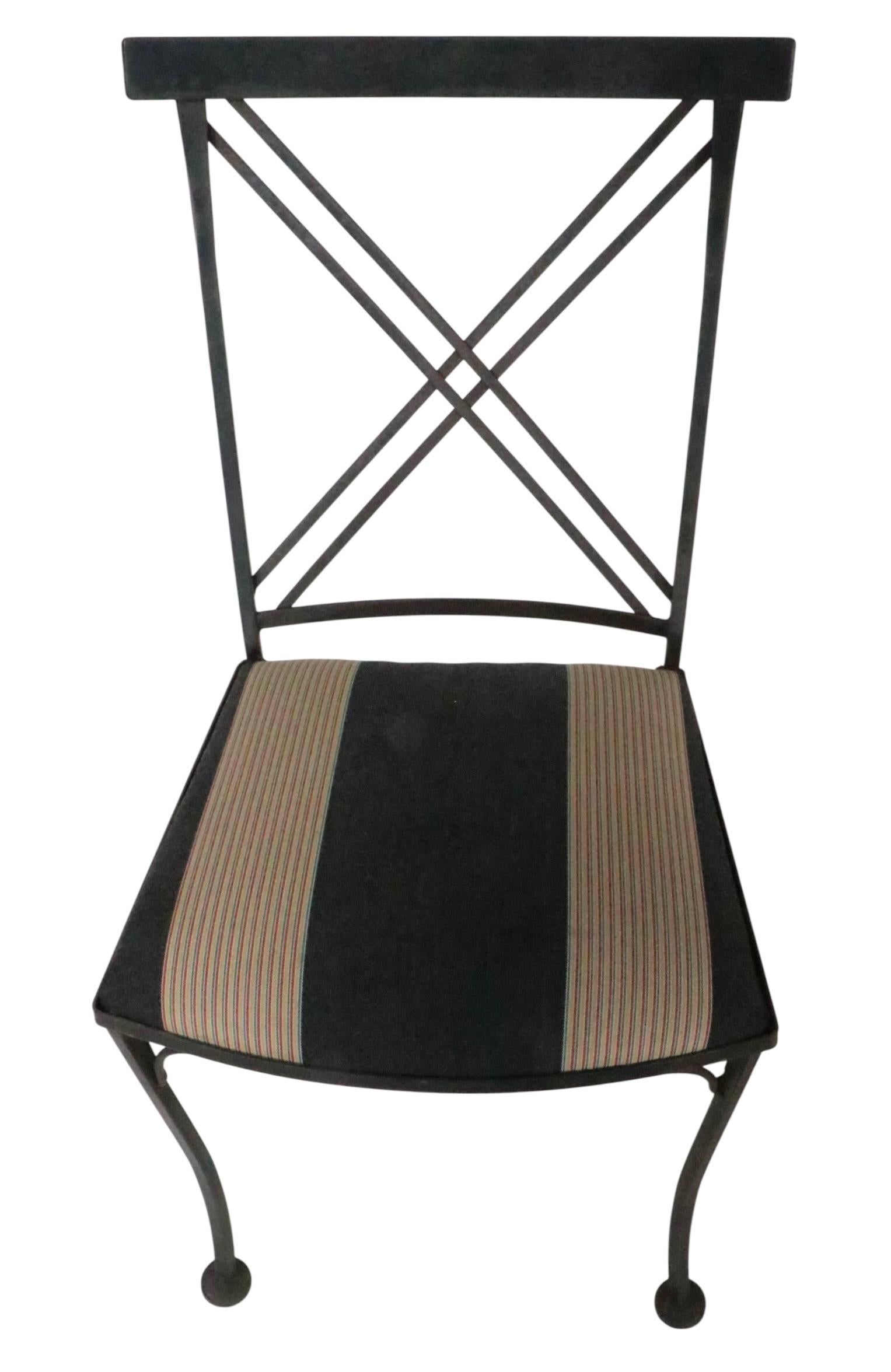 Pr. Neo Classic X Back Stühle aus Schmiedeeisen von Lyon - Shaw Inc. im Angebot 3