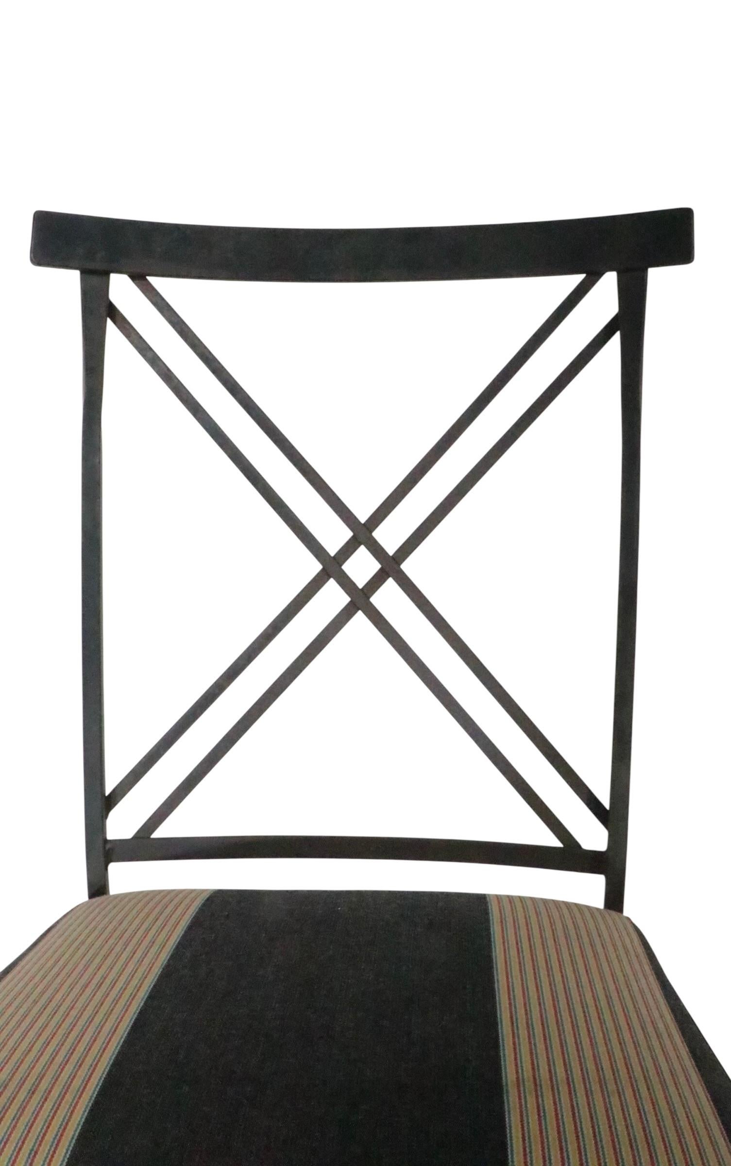 Pr. Neo Classic X Back Stühle aus Schmiedeeisen von Lyon - Shaw Inc. im Angebot 4