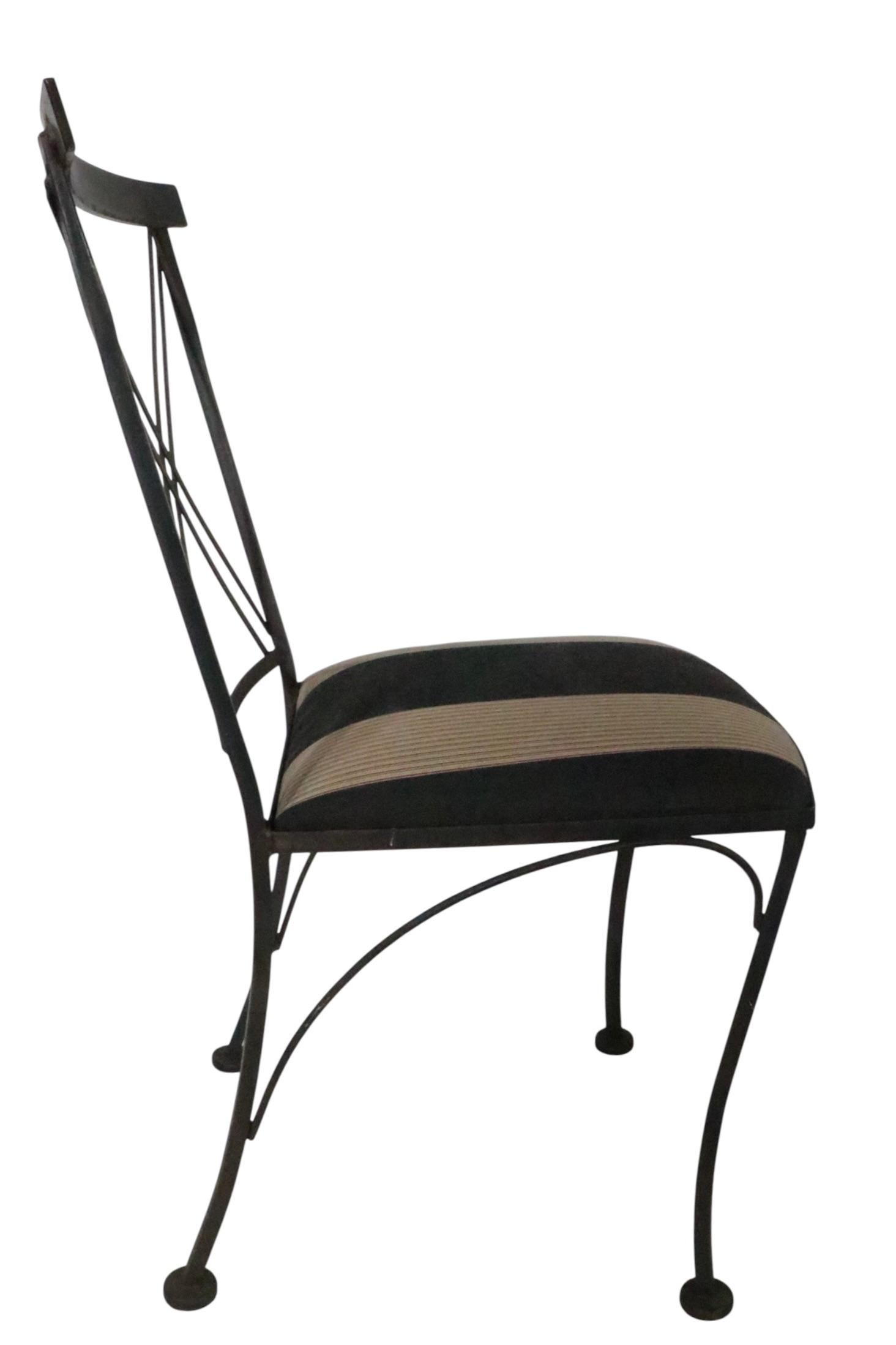 Pr. Neo Classic X Back Stühle aus Schmiedeeisen von Lyon - Shaw Inc. im Angebot 5