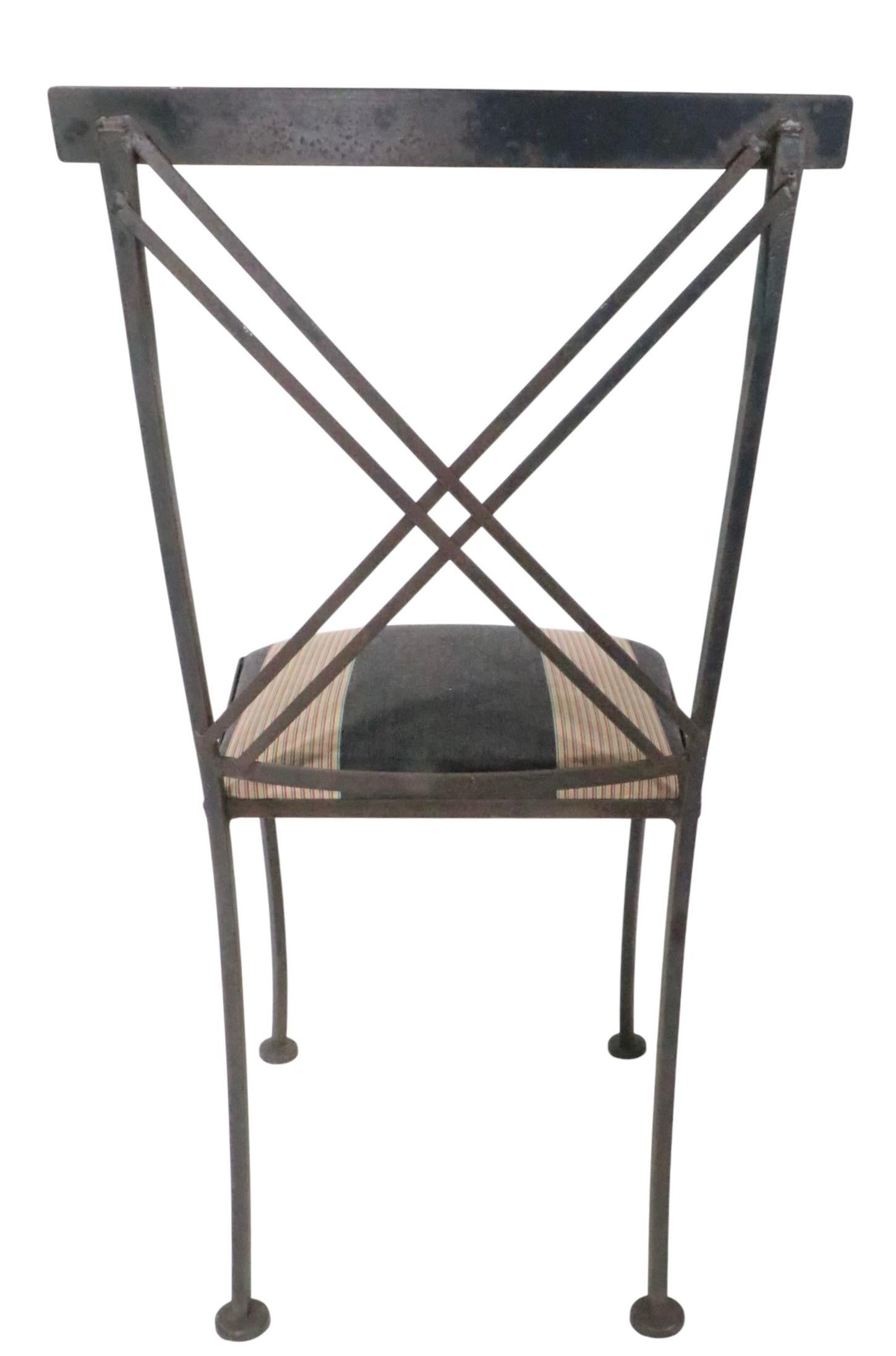 Pr. Neo Classic X Back Stühle aus Schmiedeeisen von Lyon - Shaw Inc. im Angebot 6