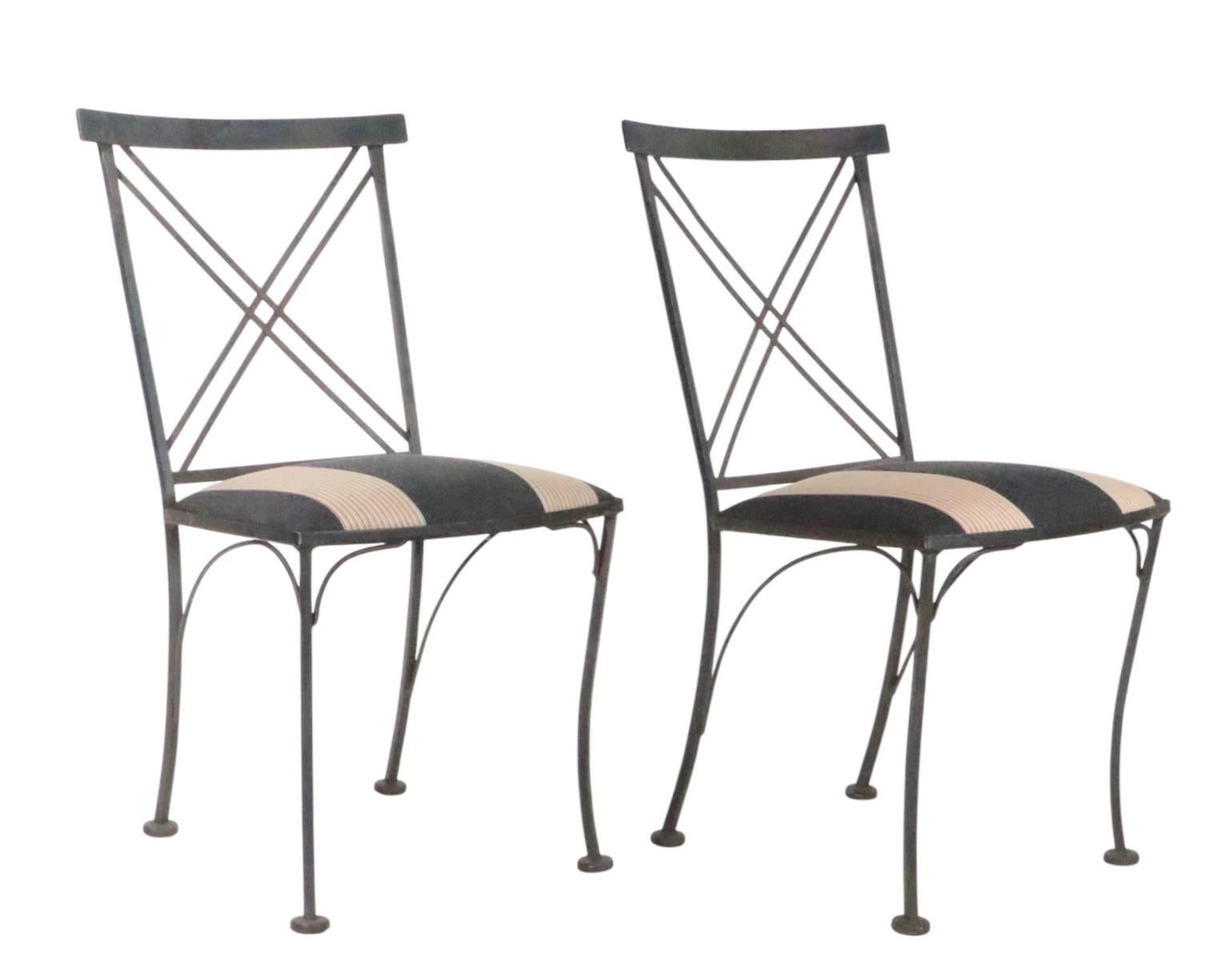 Pr. Neo Classic X Back Stühle aus Schmiedeeisen von Lyon - Shaw Inc. (Neoklassisches Revival) im Angebot