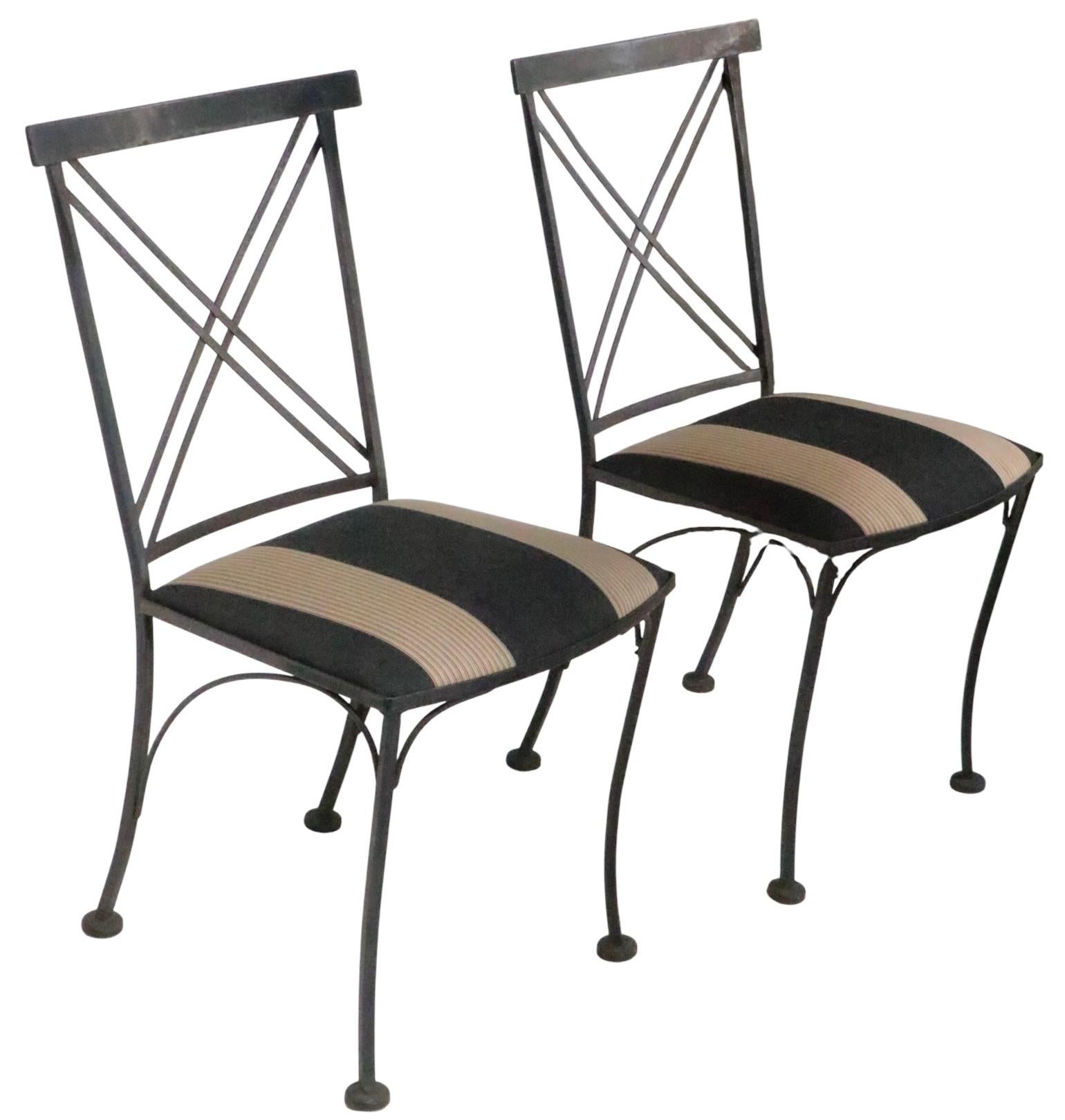 Pr. Neo Classic X Back Stühle aus Schmiedeeisen von Lyon - Shaw Inc. im Angebot 2