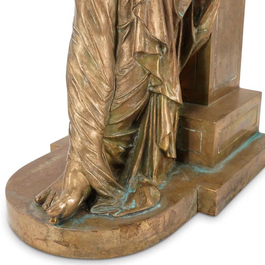 Pair Neoclassical Gilt Bronze Figures by Pierre Alexandre Schoenewerk In Good Condition In New York, NY