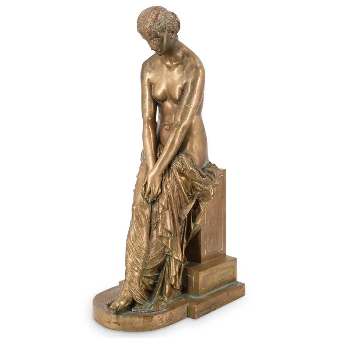 Pair Neoclassical Gilt Bronze Figures by Pierre Alexandre Schoenewerk 1