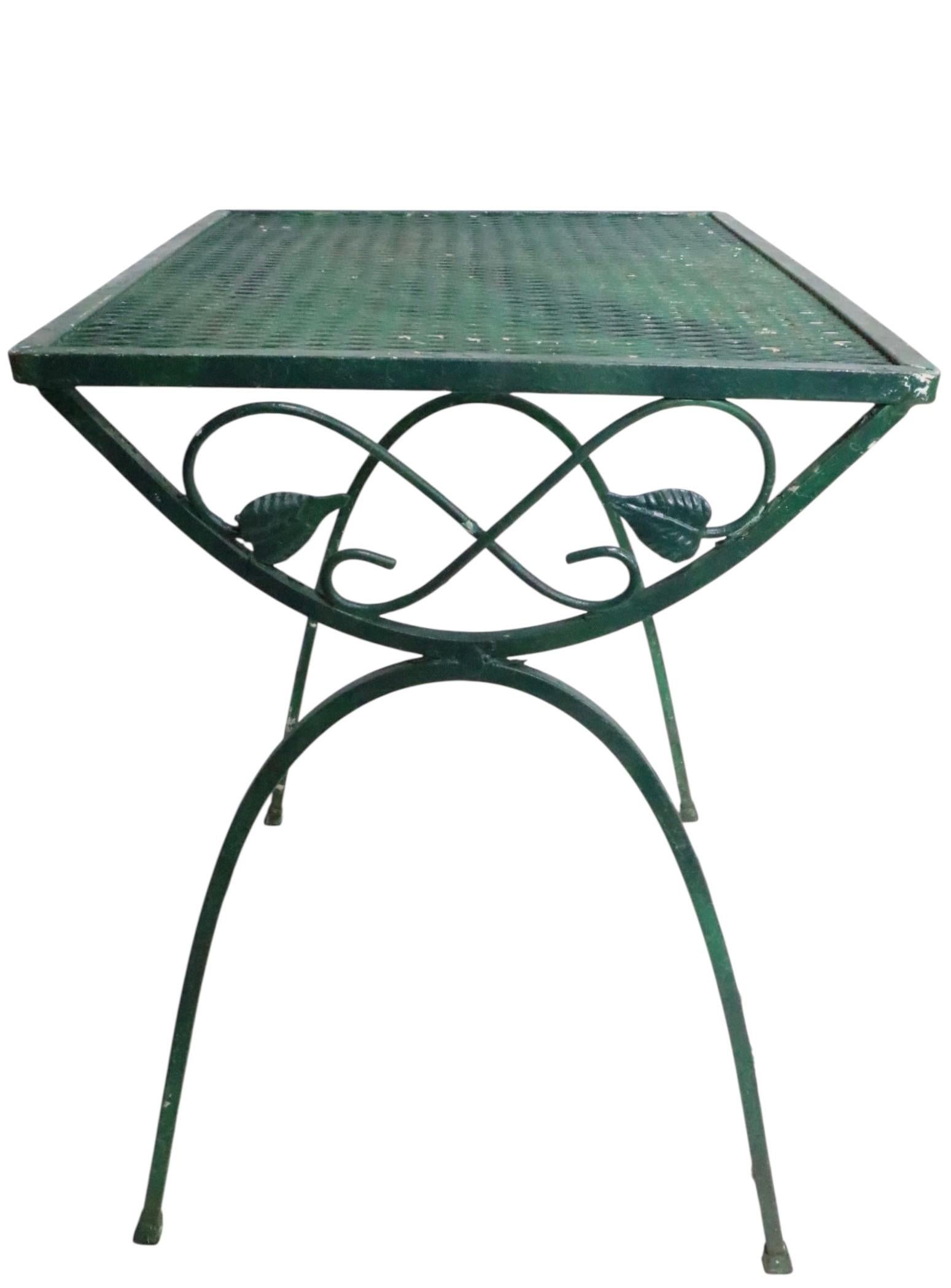 Pr. Nesting Garden Patio Poolside Tables att. to Woodard For Sale 6