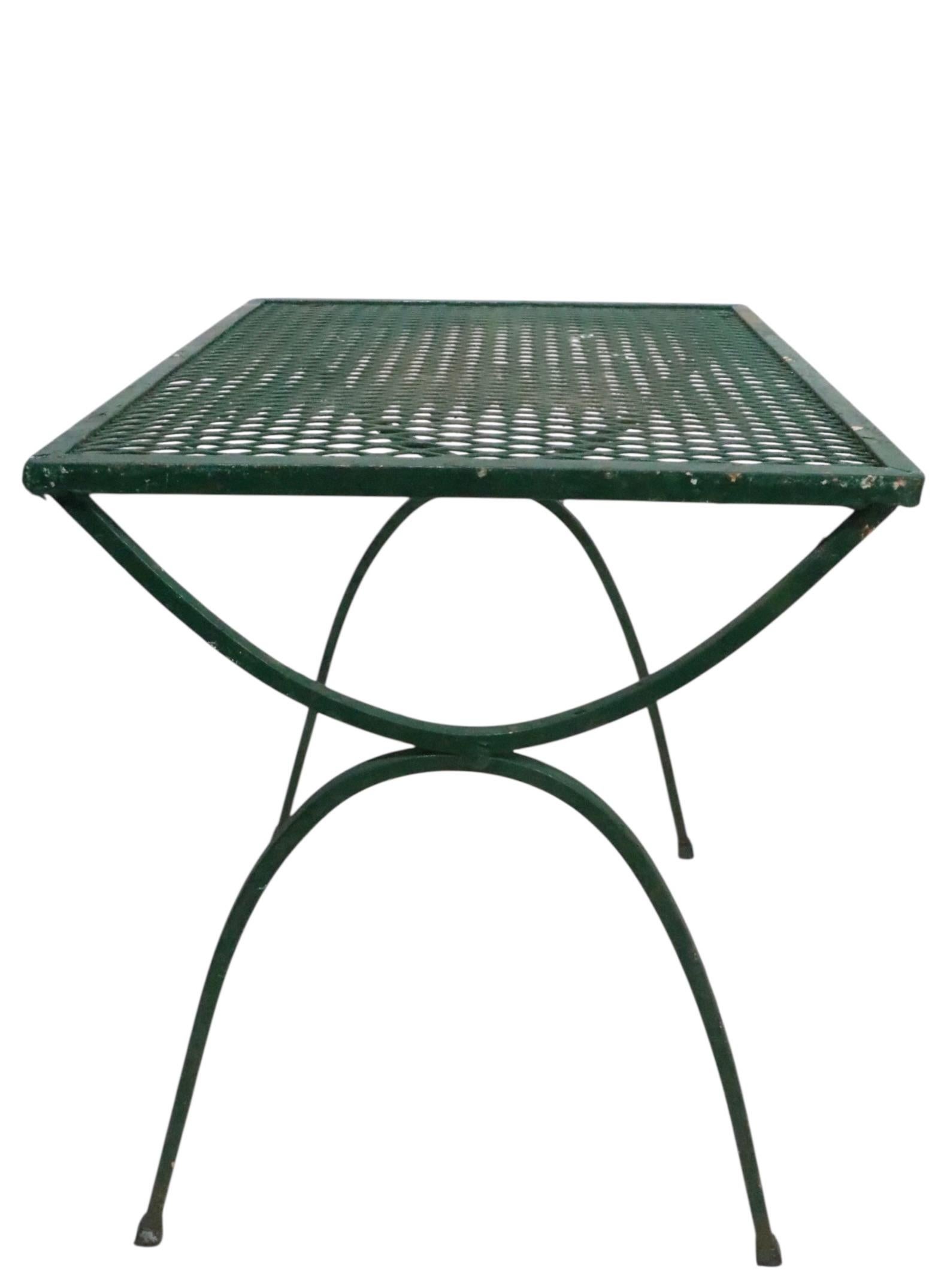 Pr. Nesting Garden Patio Poolside Tables att. to Woodard For Sale 7
