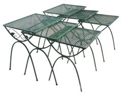 Pr. Nesting Garden Patio Poolside Tables att. to Woodard