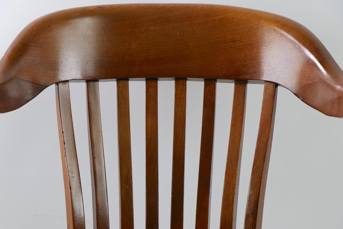 20th Century Pair of NYS Assembly Yale Library Style Office Chairs