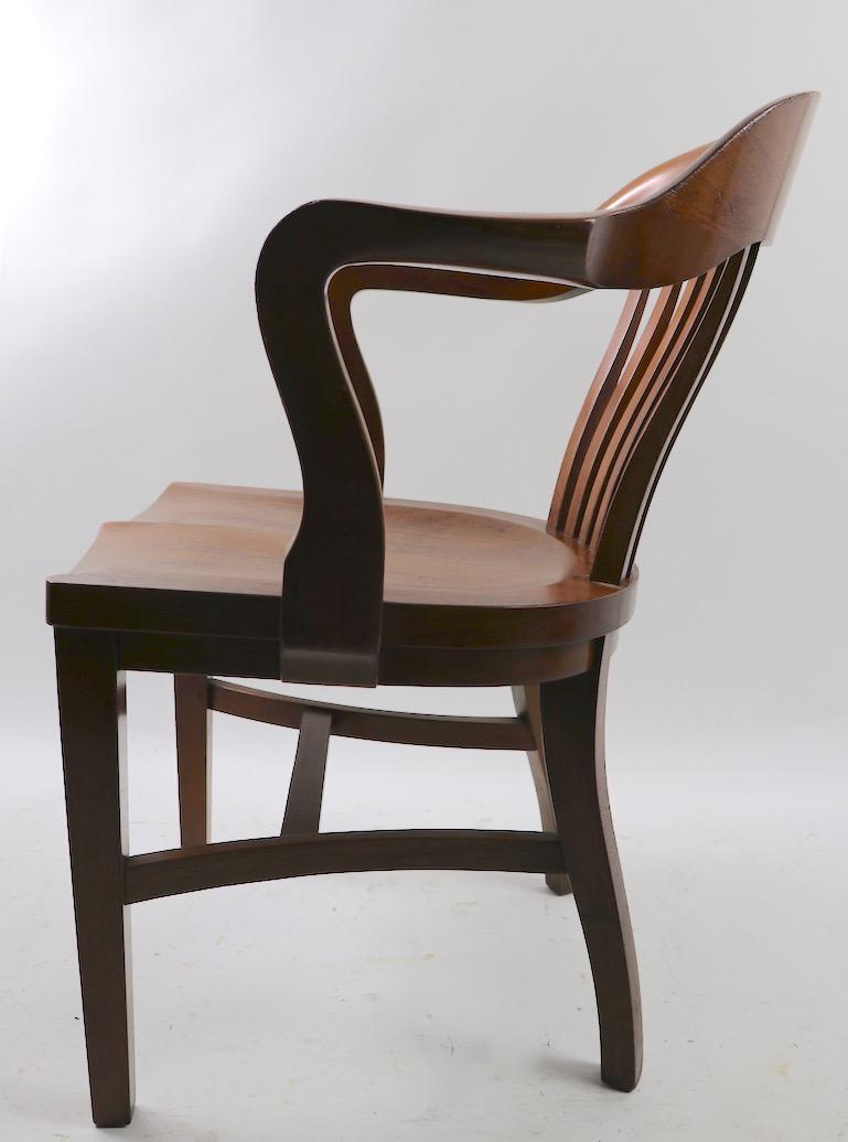 Pair of NYS Assembly Yale Library Style Office Chairs 1