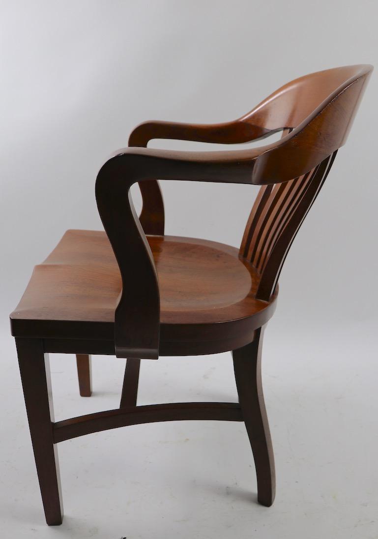 Pair of NYS Assembly Yale Library Style Office Chairs 2