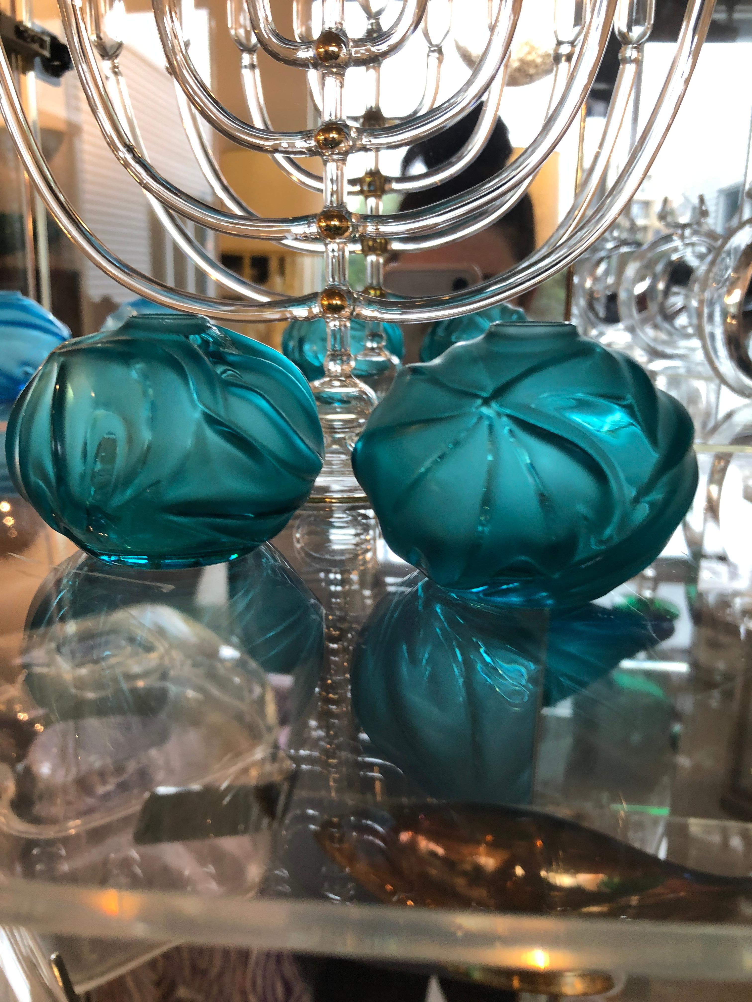 Pair of Lalique Crystal 