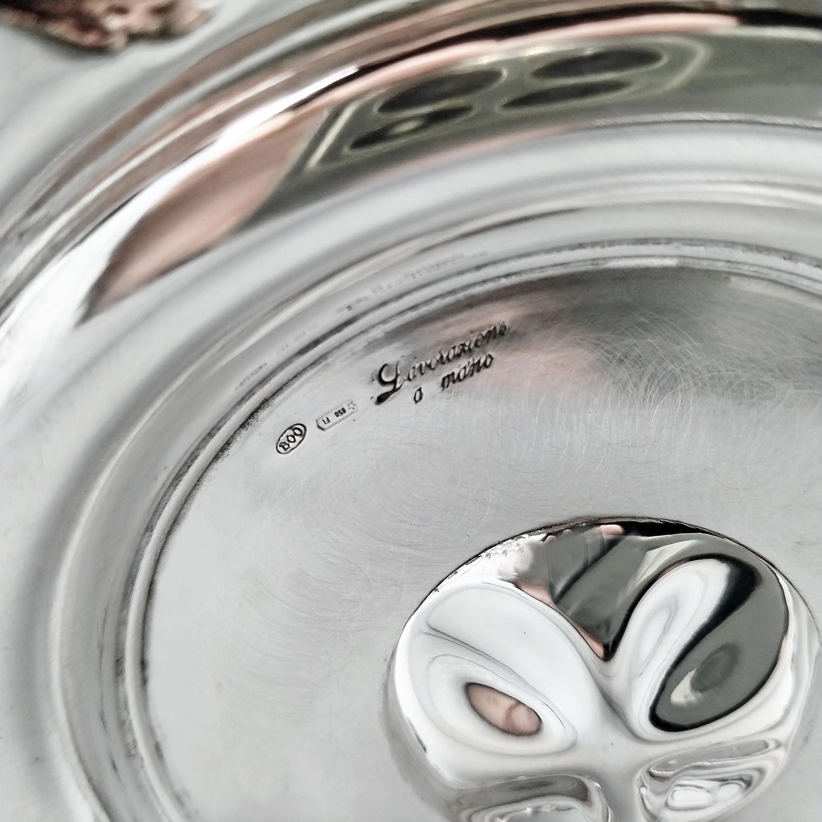 Pr. di candelabri a 5 luci in stile barocco italiano in vendita 3