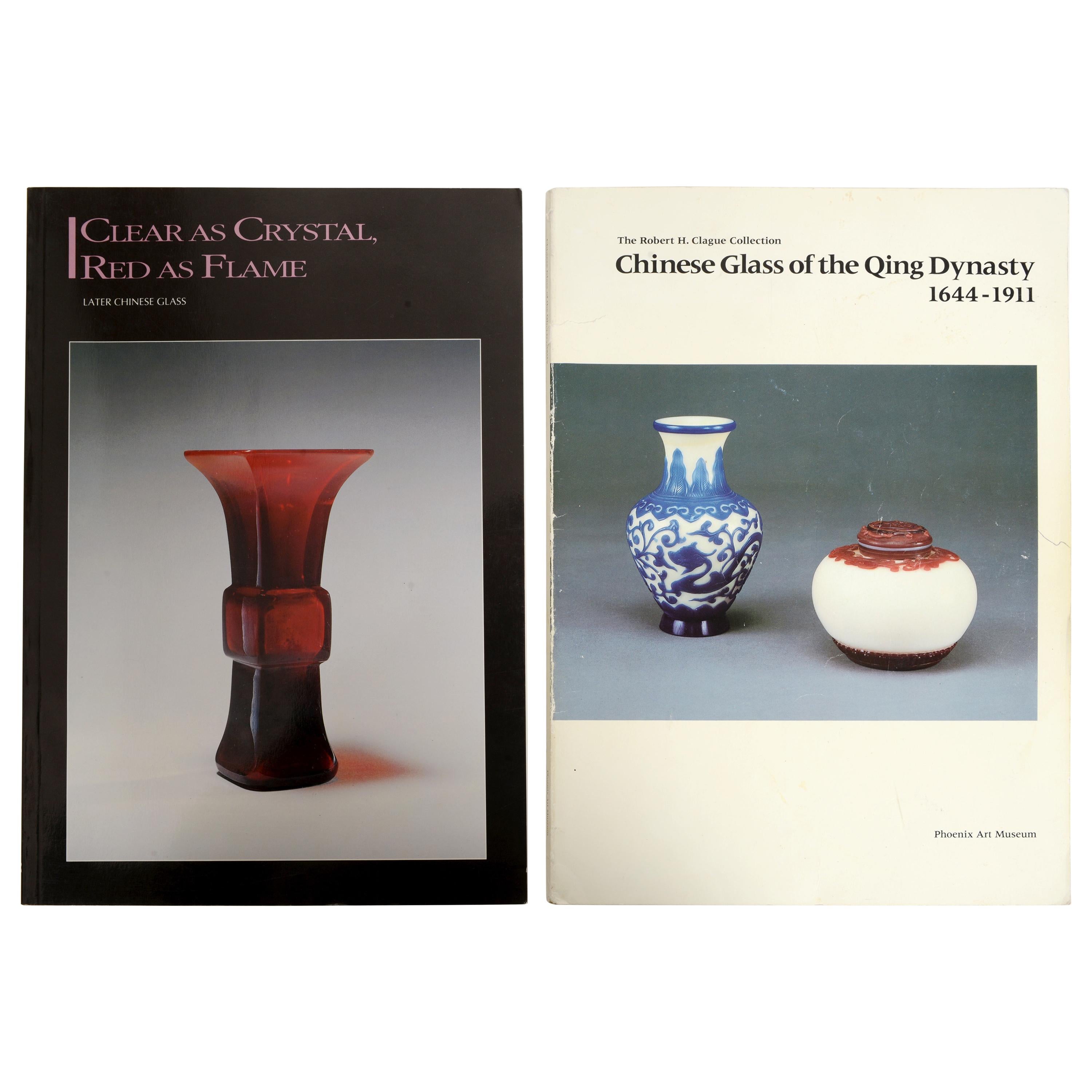 Ein Paar Ausstellungskataloge:: Chinesisches Glas:: Phoenix Art Museum & China Institute