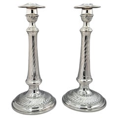 Confezione di candelabri italiani in argento sterling