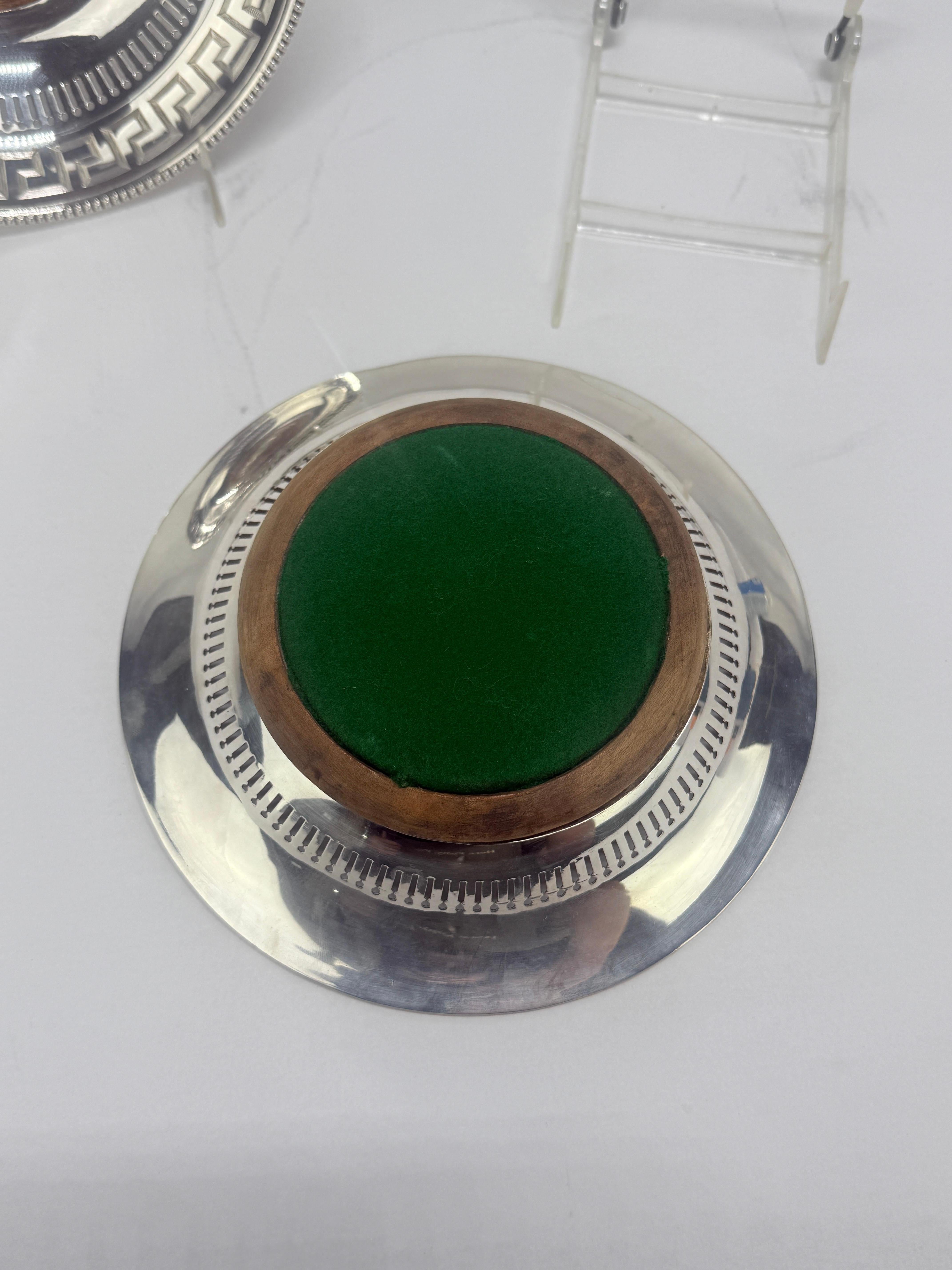 Pr, Sottobicchieri a forma di chiave greca della vecchia Sheffield, 19° C. Matthew Boulton in vendita 1