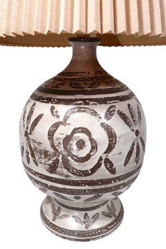 Pr. Oversize Ceramic Table Lamps by The Light House Lamp and Shade Co.