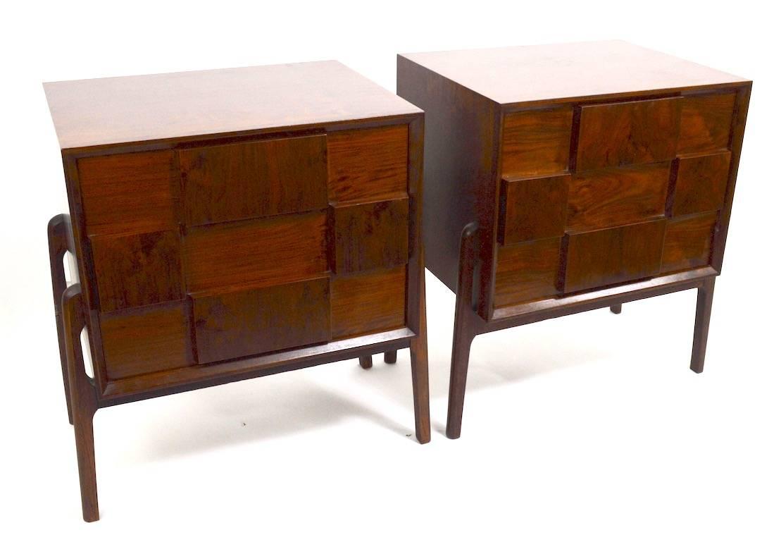 Pair of Piet Hein Rosewood Nightstands 3