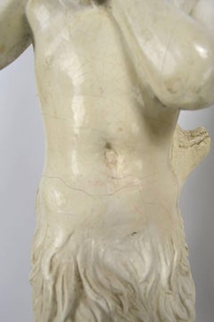 Paire de lampes en plâtre représentant une panthère