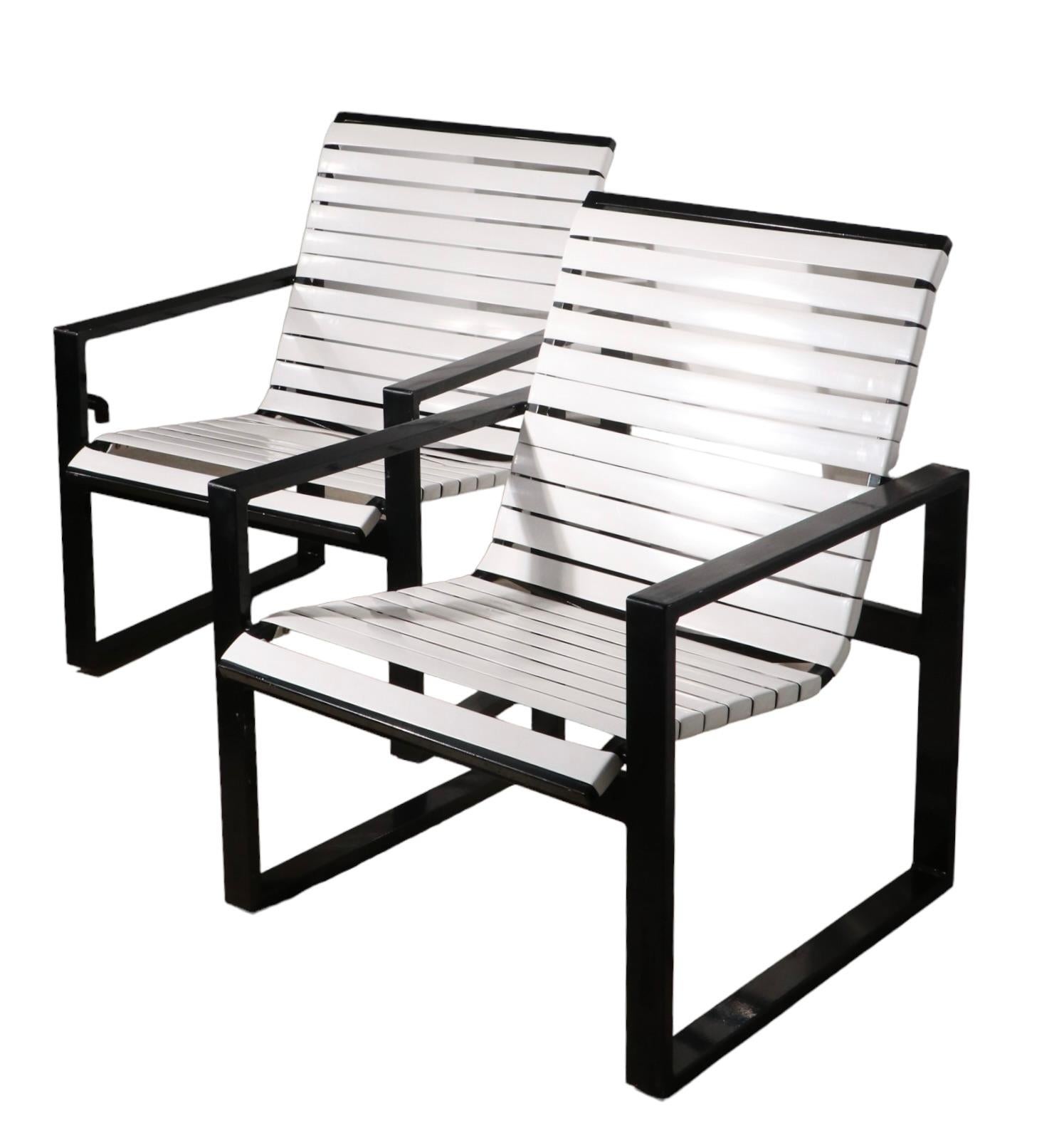 Pr. Poolside Side Patio Garden Longe Chairs For Sale 8