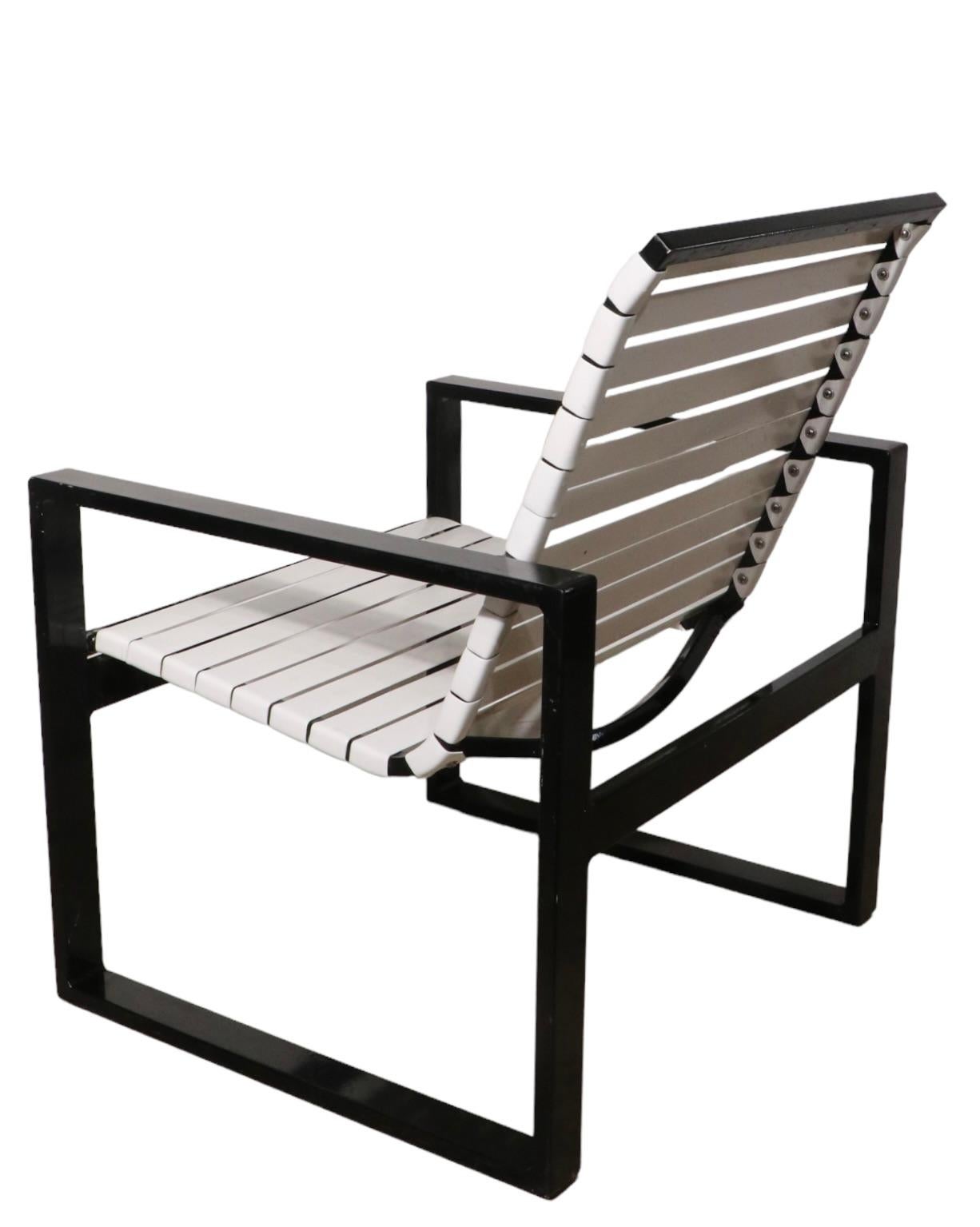Pr. Poolside Side Patio Garden Longe Chairs In Good Condition For Sale In New York, NY