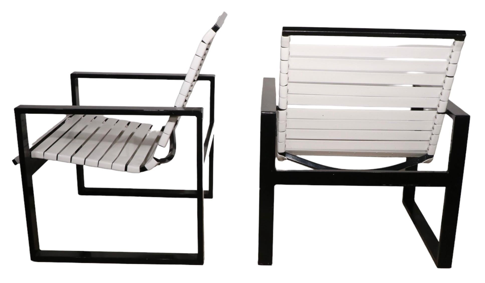 20th Century Pr. Poolside Side Patio Garden Longe Chairs For Sale