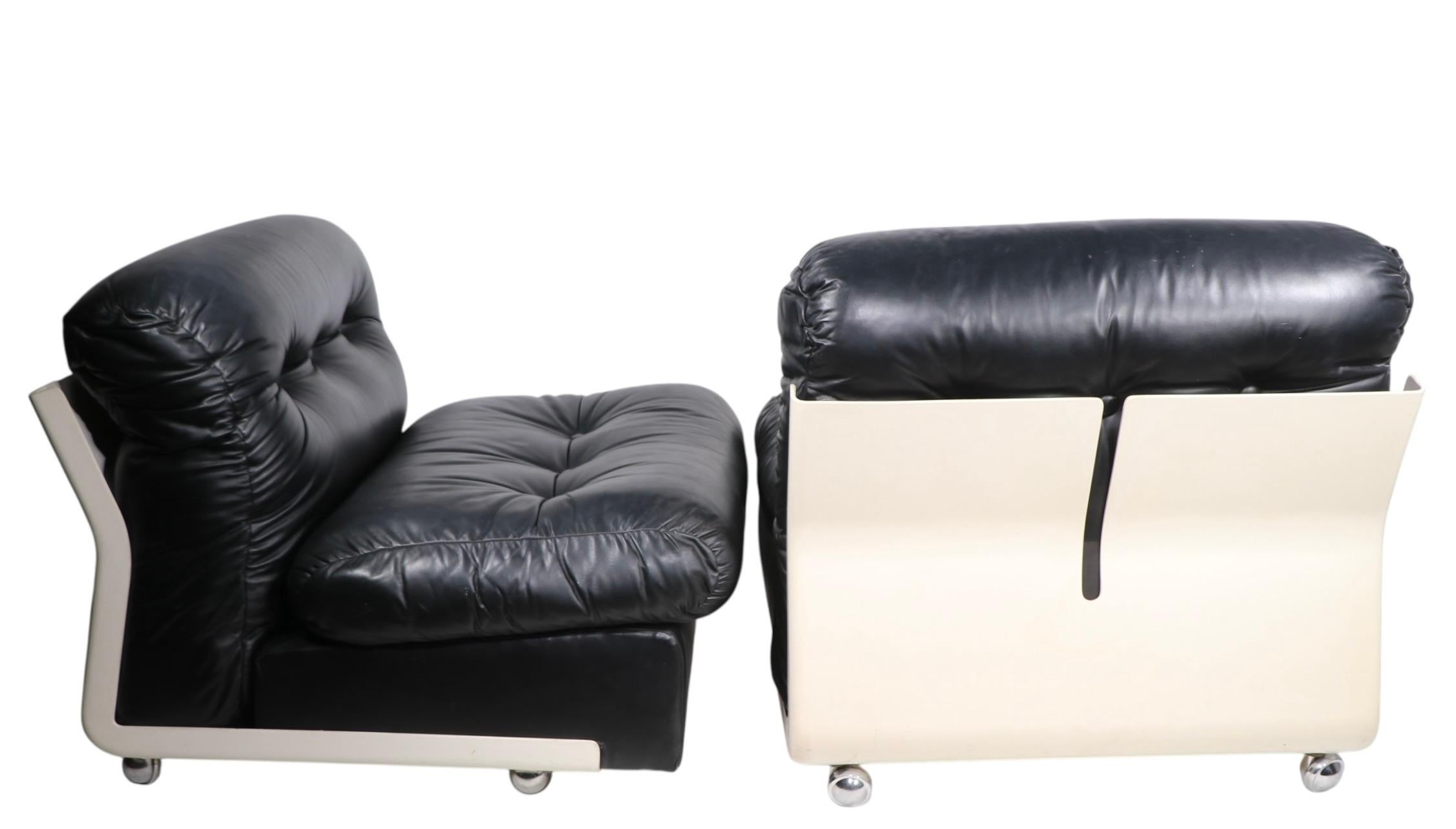 Cuir Pr. Bellini de l'AGE Modern Age  C & B Italia Amanta  A.I.C. c 1969 en vente