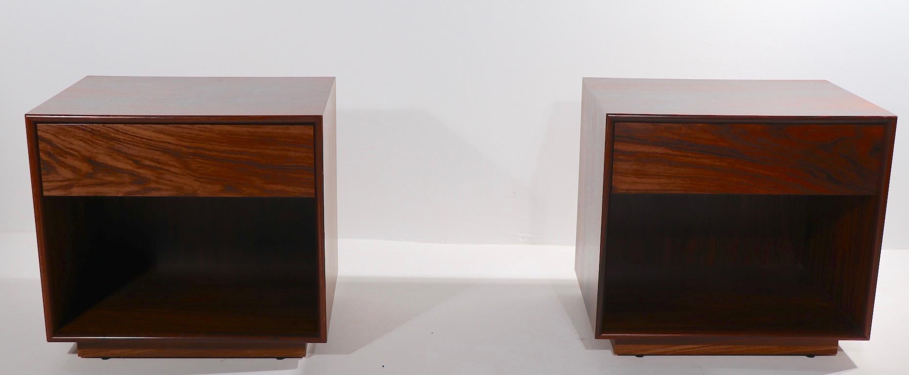 Pr. Rosewood Cube Night Stands Made in Sweden 6